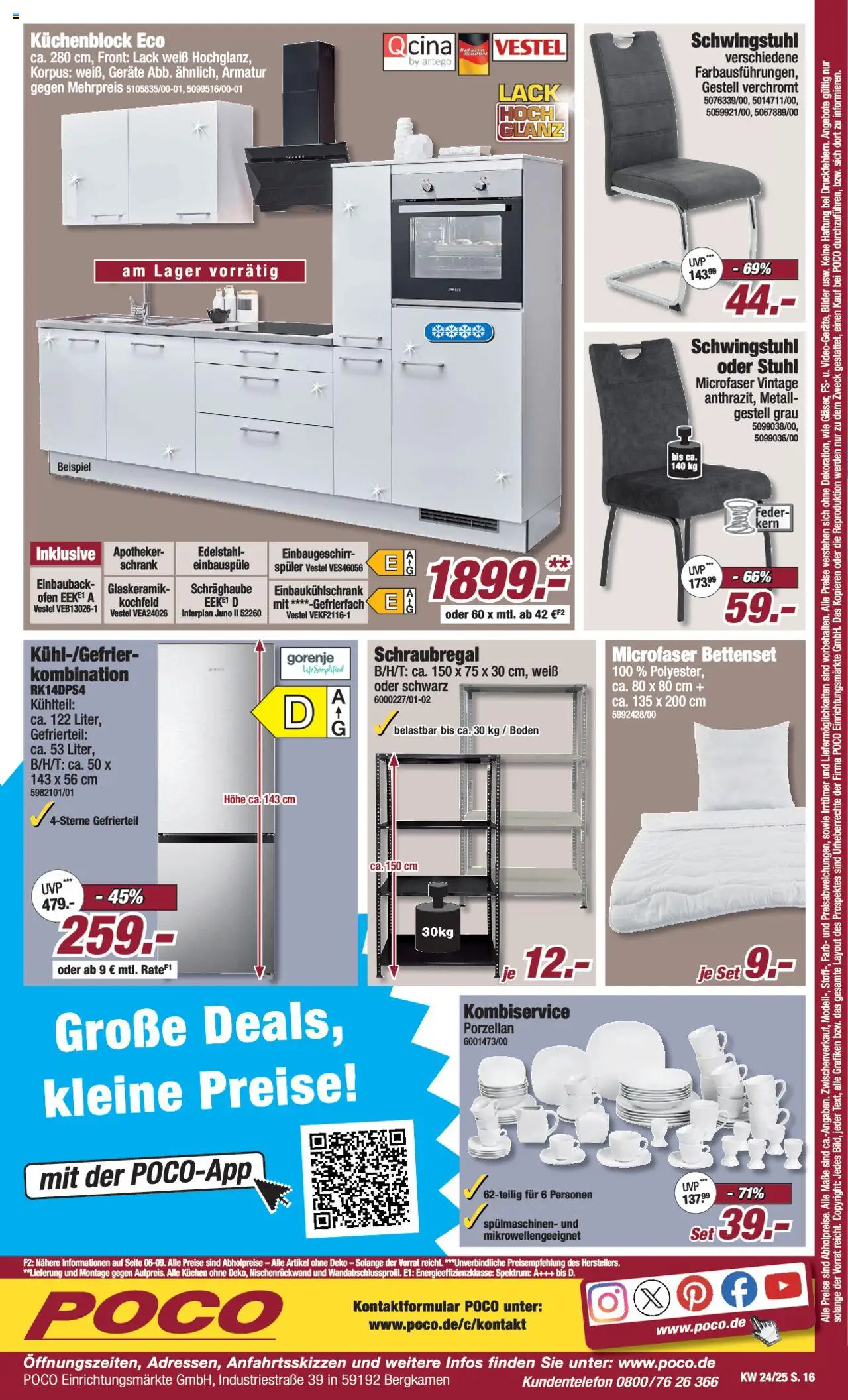 Poco Prospekt 	 - gültig ab dem 07.06.2025 | Seite: 16 | Produkte: Gorenje, Ofen, Stuhl, Kuchen