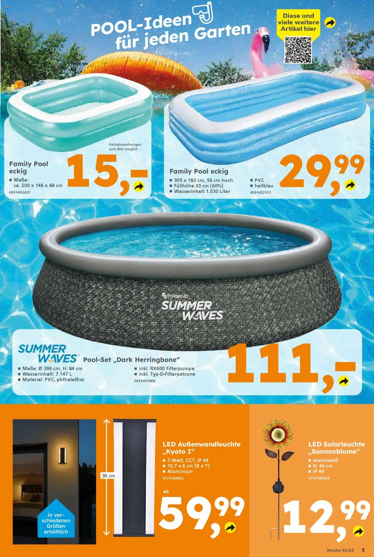 Globus Baumarkt Prospekt 	 - gültig ab dem 28.07.2025 | Seite: 5 | Produkte: Solarleuchte