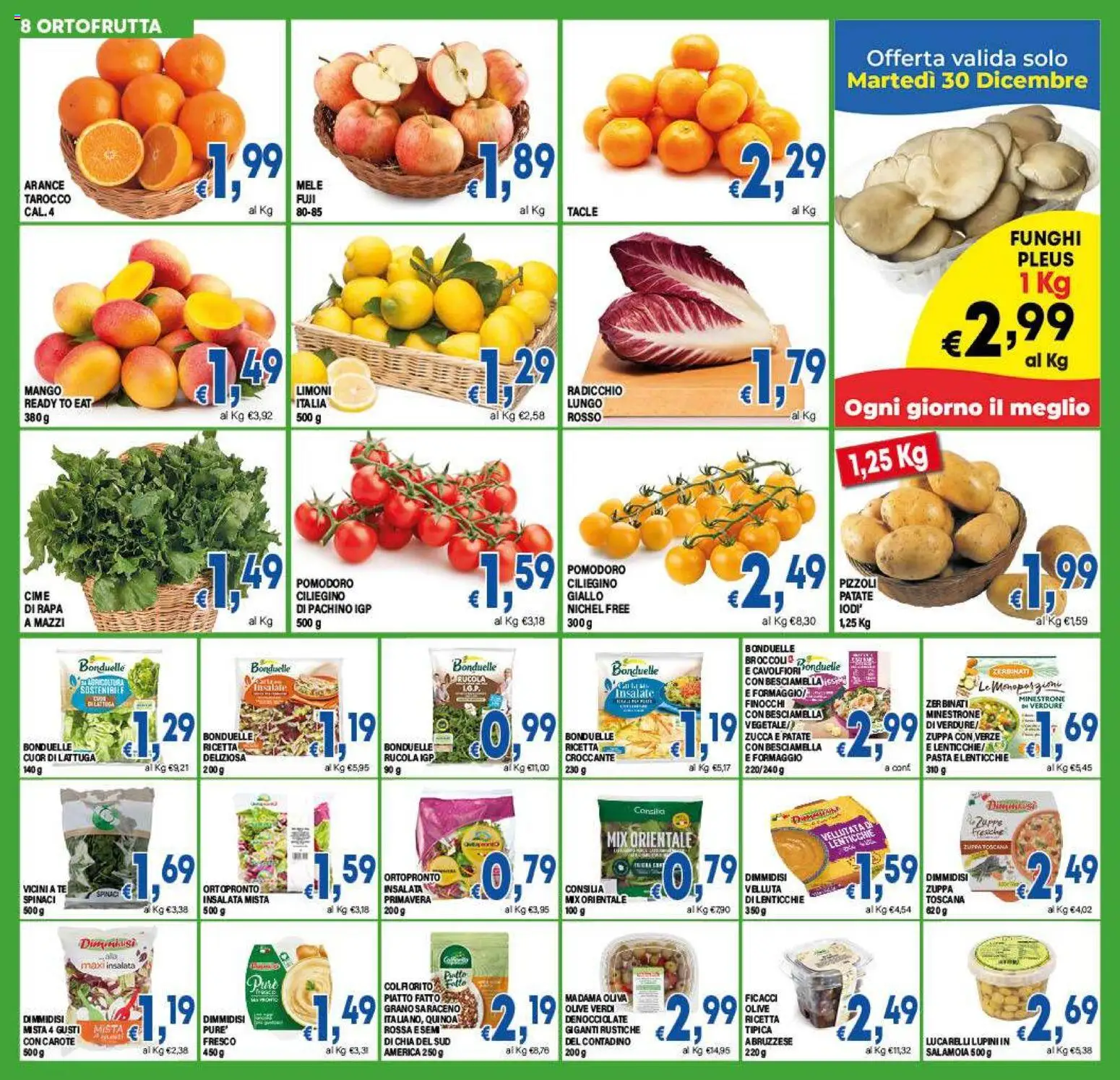 Volantino DEM del 27.12.2025 | Pagina: 8 | Prodotti: Pasta, Funghi, Zucca, Quinoa