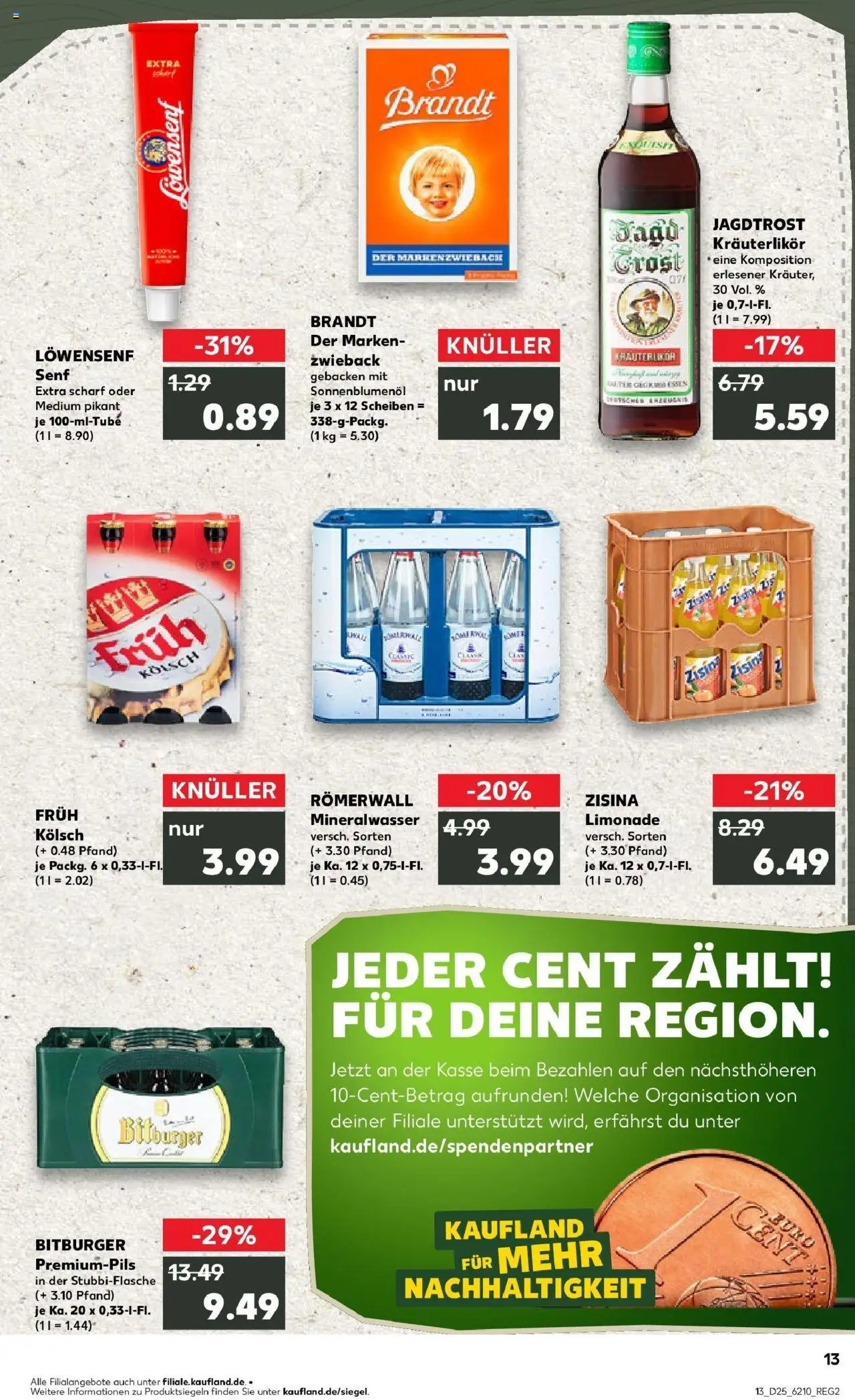 Kaufland prospekt Alsdorf	 - gültig ab dem 22.06.2025 | Seite: 26 | Produkte: Bitburger, Sonnenblumenol, Limonade, Mineralwasser