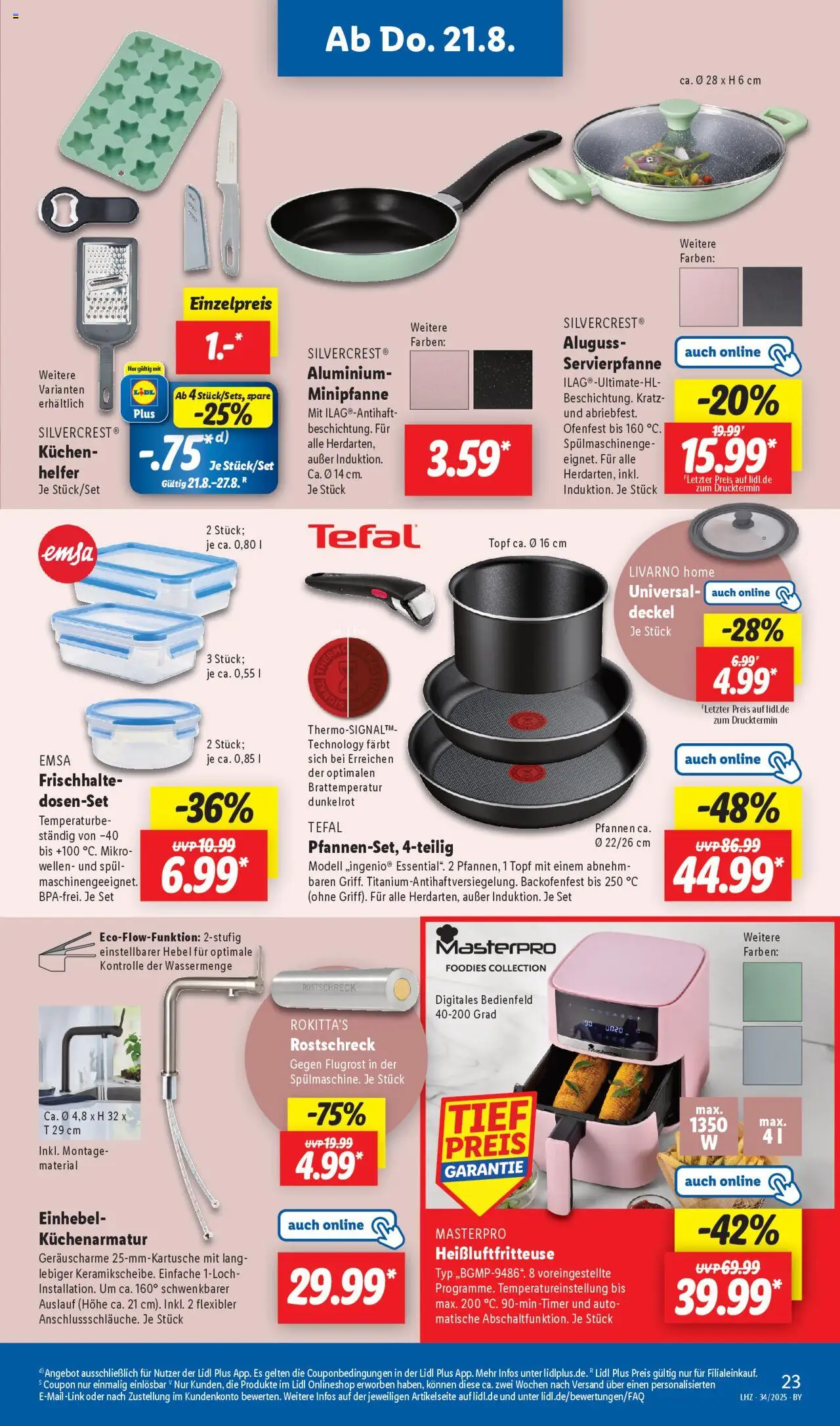 Lidl Prospekt Uffenheim - gültig ab dem 18.08.2025 | Seite: 19 | Produkte: Kuchen, Heißluftfritteuse