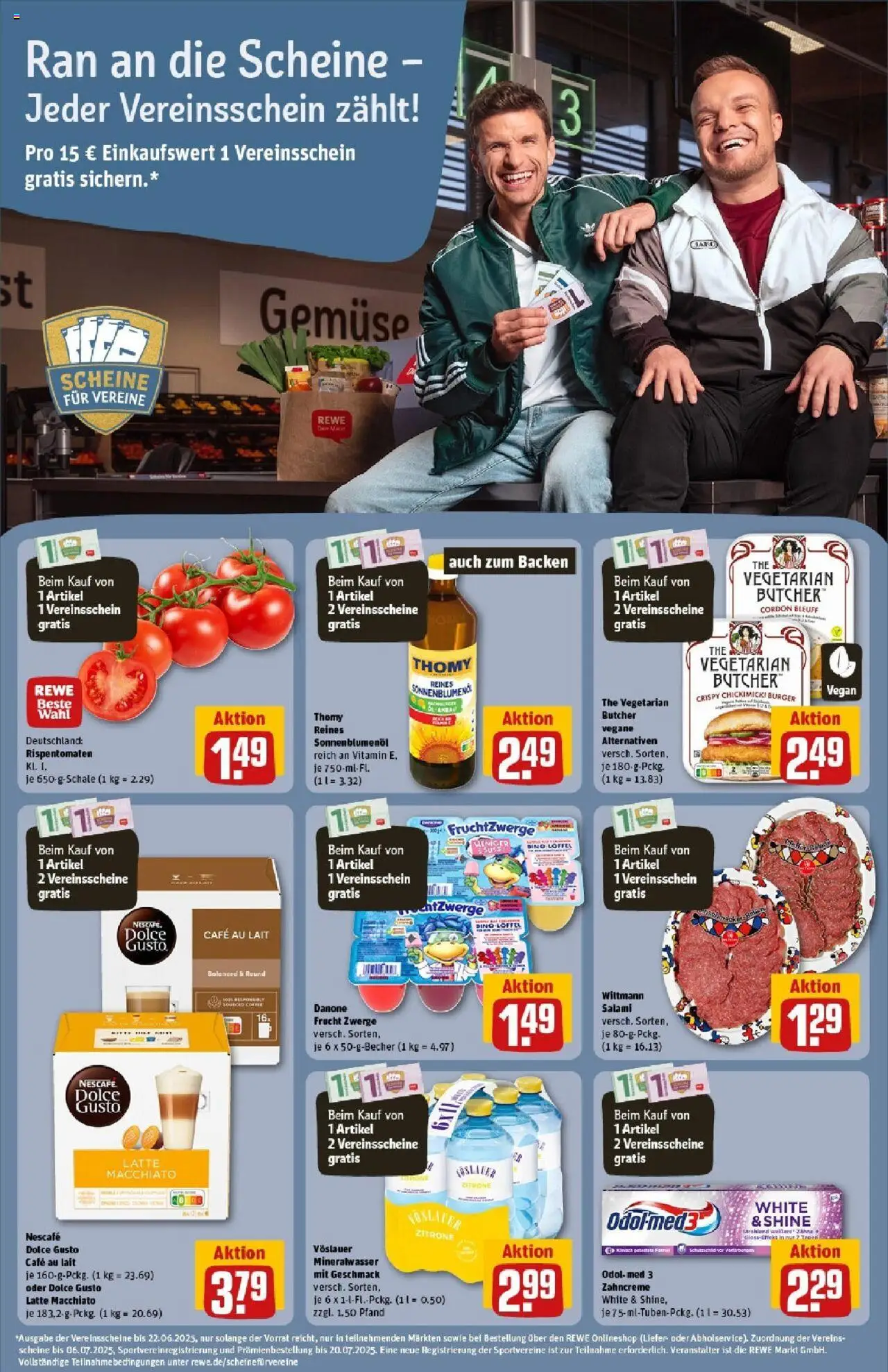 Rewe prospekt Frankfurt / Nieder-Eschbach	 - gültig ab dem 01.06.2025 | Seite: 18 | Produkte: Nescafe, Öl, Fruchtzwerge, Mineralwasser