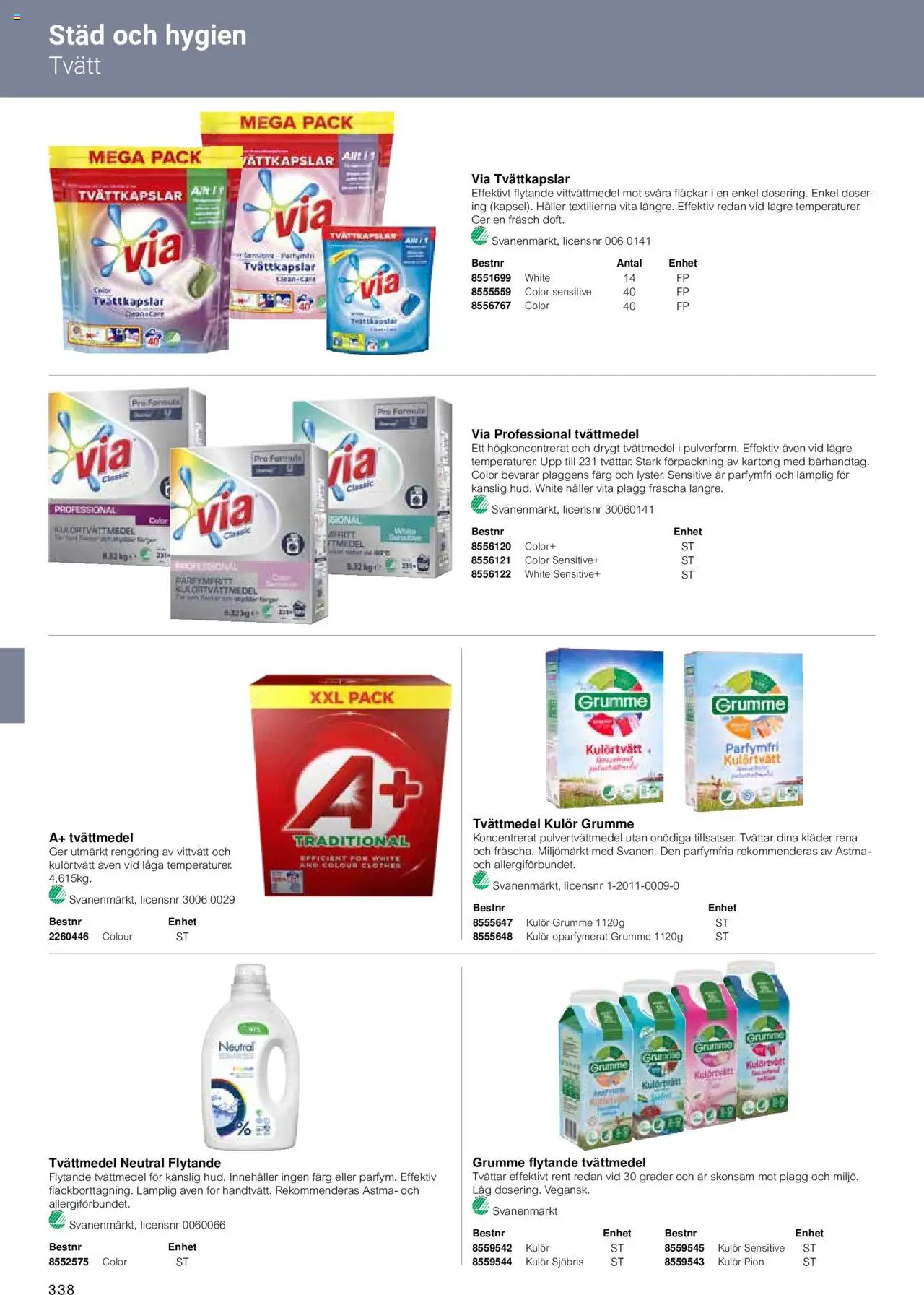 Office Depot reklamblad aktuell från 15.02.2024 | Sida: 340 | Produkter: Tvättmedel, Kläder, Tvättkapslar, Kartong