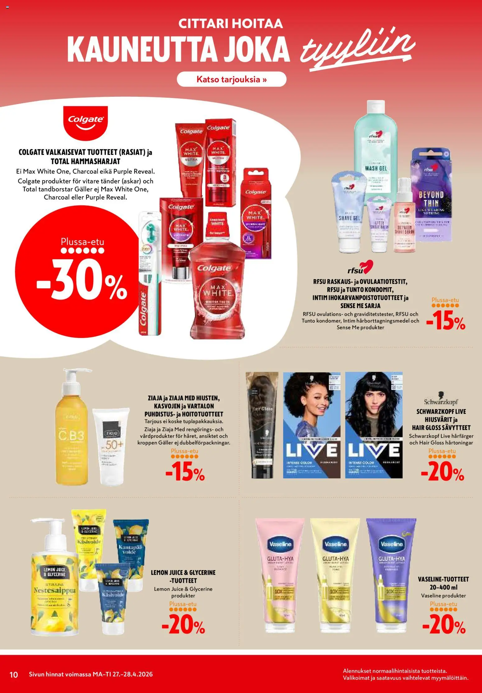 K-Citymarket tarjoukset – voimassa 27.04.2026 alkaen | Sivu: 10