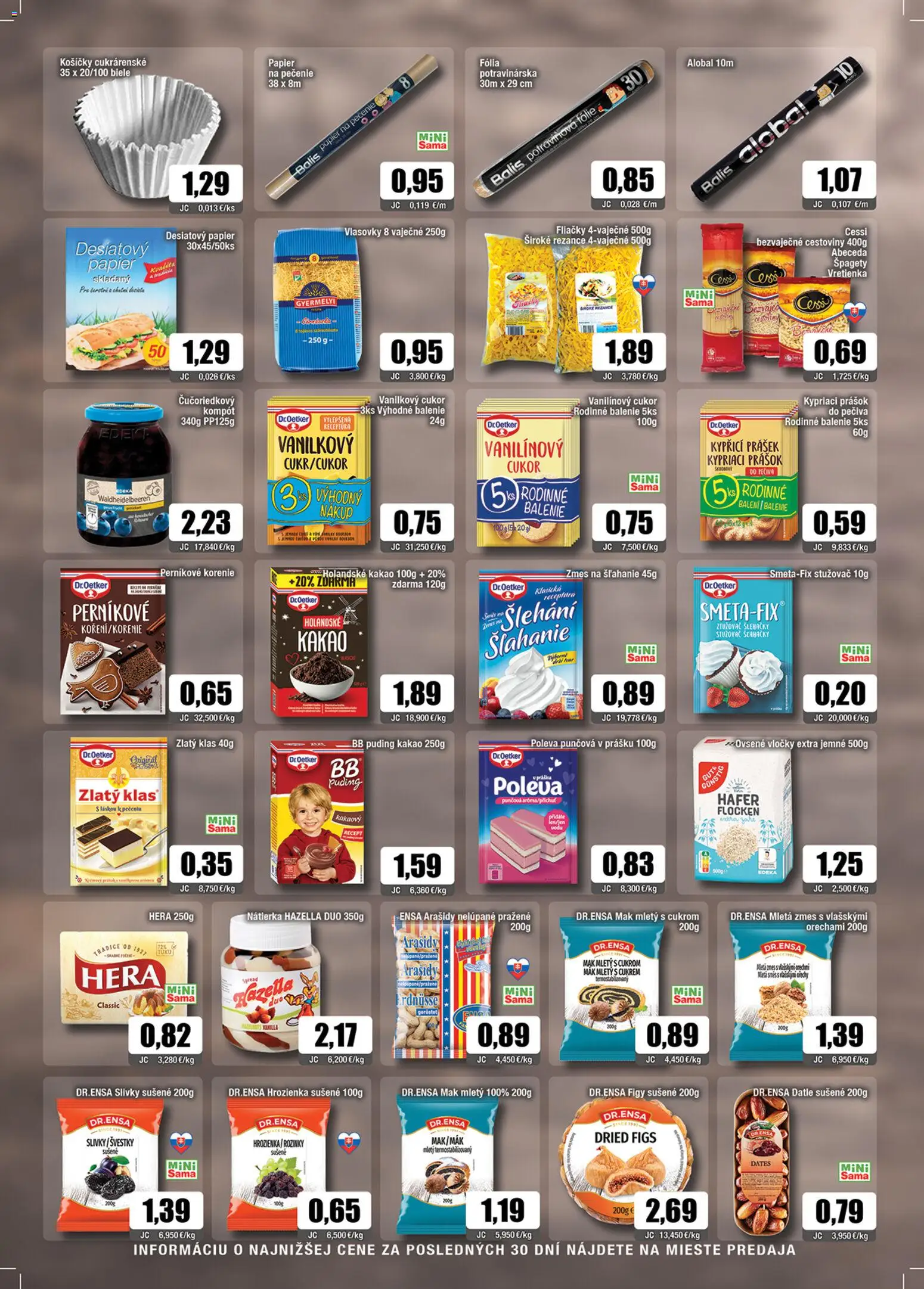 Nové Sama akcie – leták je platný od 14.11.2025 | Strana: 6 | Produkty: Cukor, Rezance, Korenie, Kakao