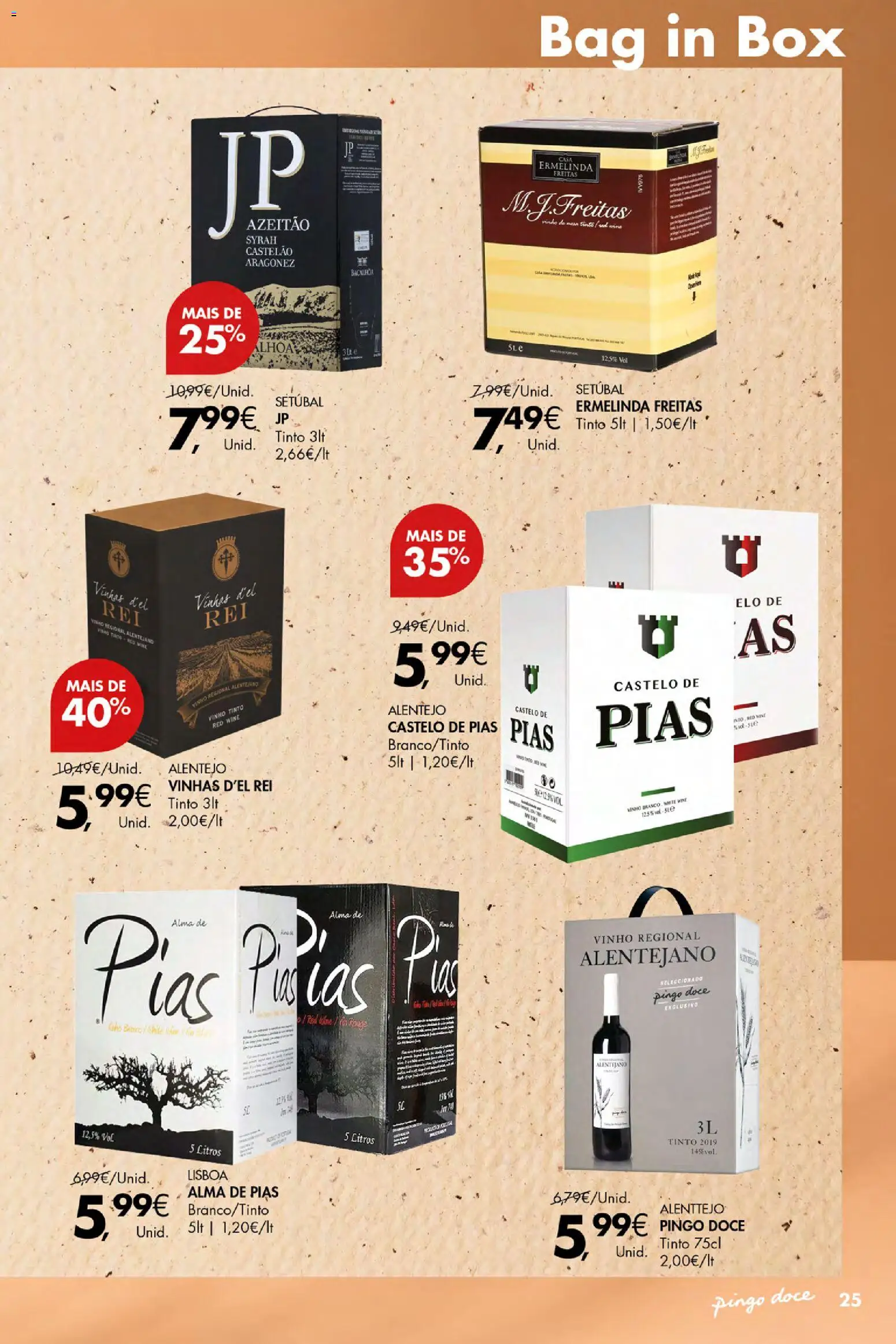 Pingo Doce Vinhos e Sabores de Portugal Açores │ válido de 15.01.2026 | Página: 25 | Produtos: Vinho, Vinho tinto