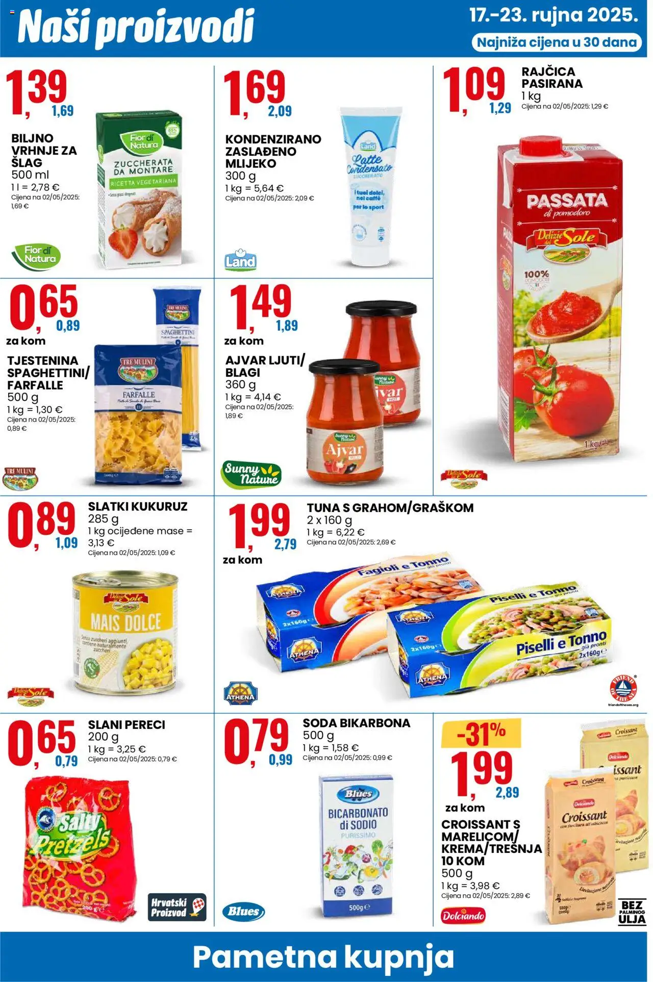 Eurospin katalog | vrijedi od 17.09.2025 | Stranica: 10 | Proizvodi: Mlijeko, Kukuruz, Ajvar, Pereci