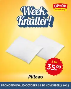 OP is OP - Week special - Voorbeeld van een folder van OP is OP, geldig van 28.10.2025