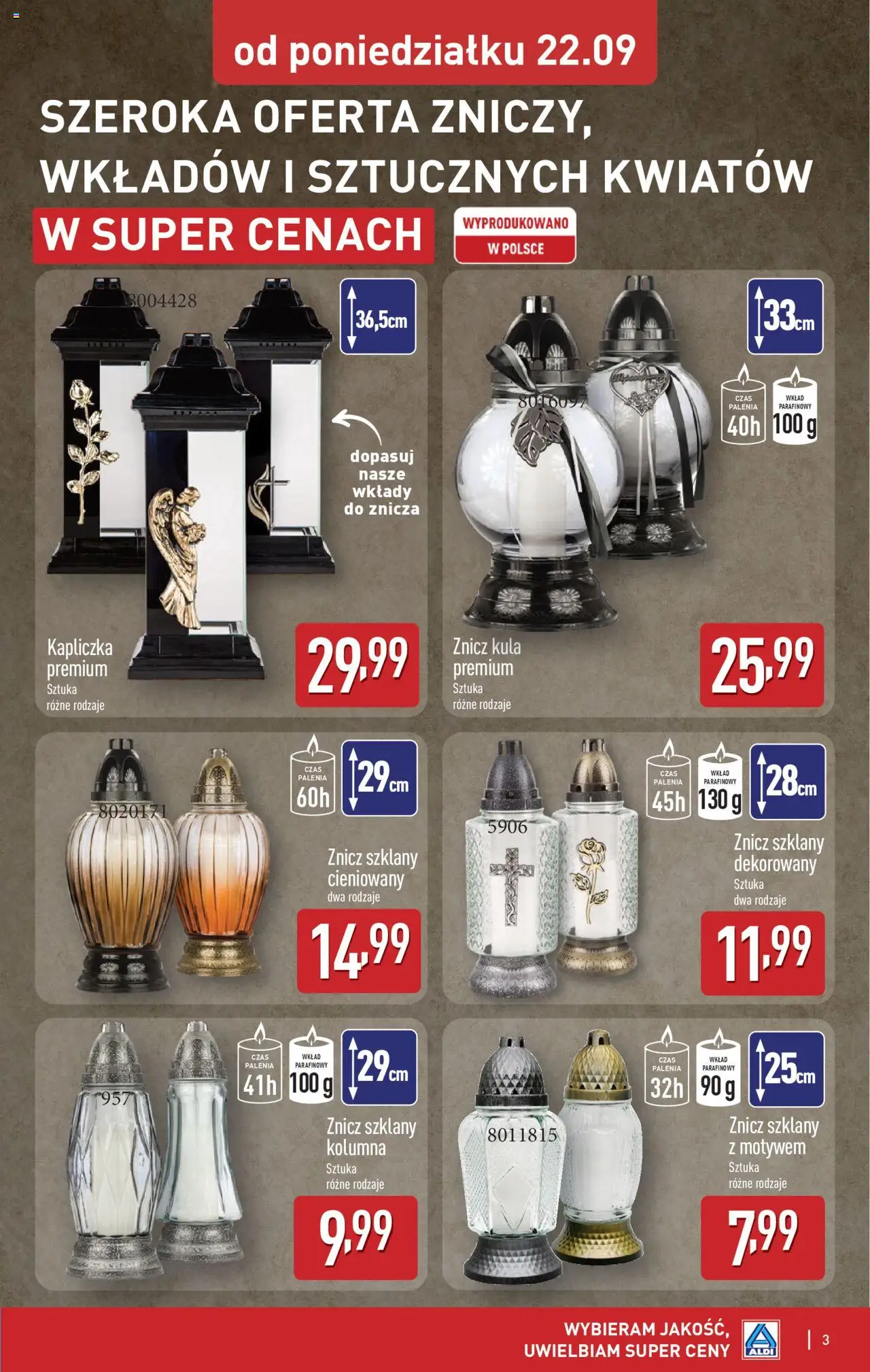 Aldi Gazetka - Artykuły przemysłowe i tekstylia od 22.09.2025 | Strona: 3