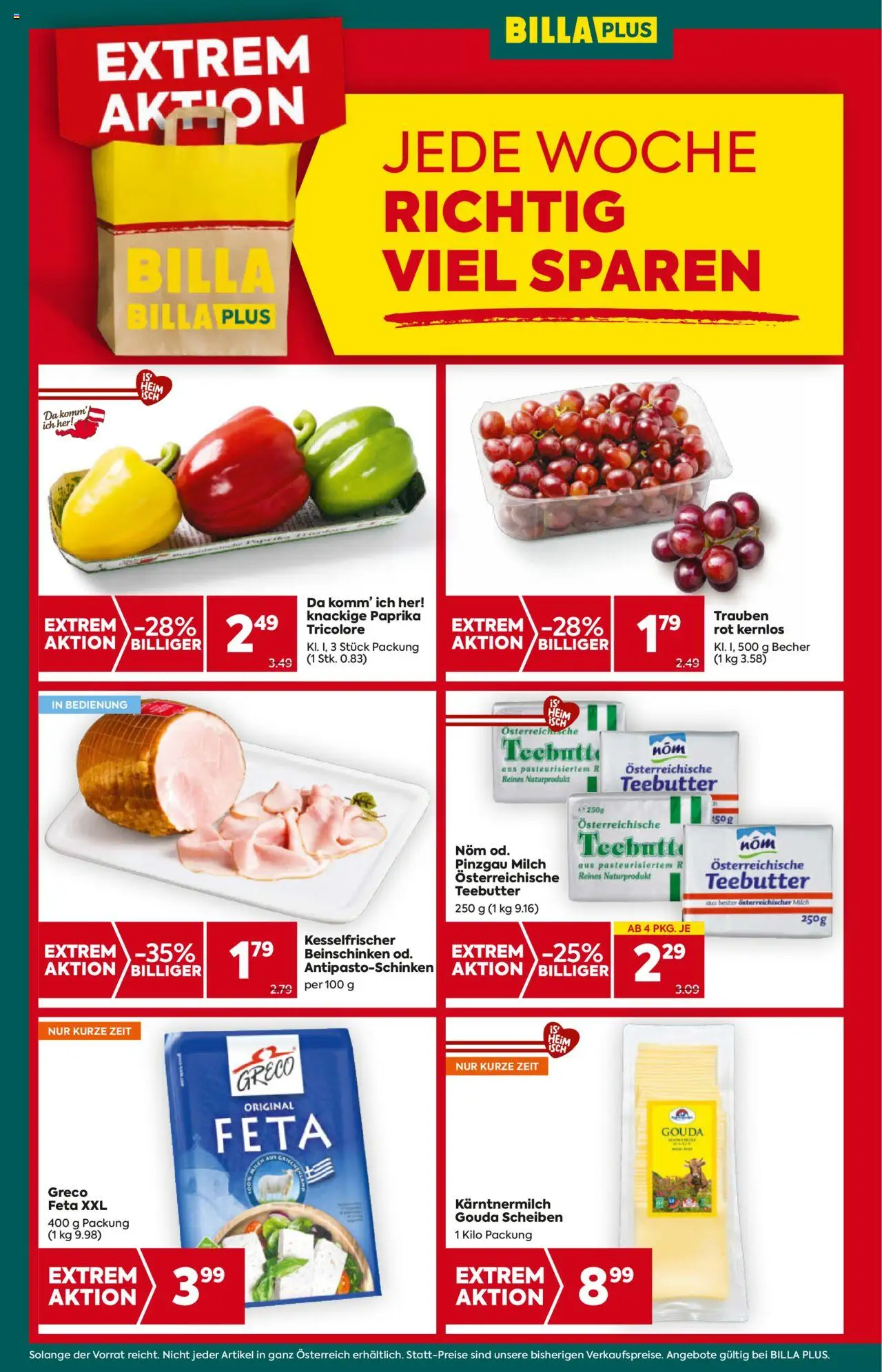 Billa Plus Flugblatt - Oberösterreich gültig ab 07.08.2025 | Seite: 4 | Produkte: Milch