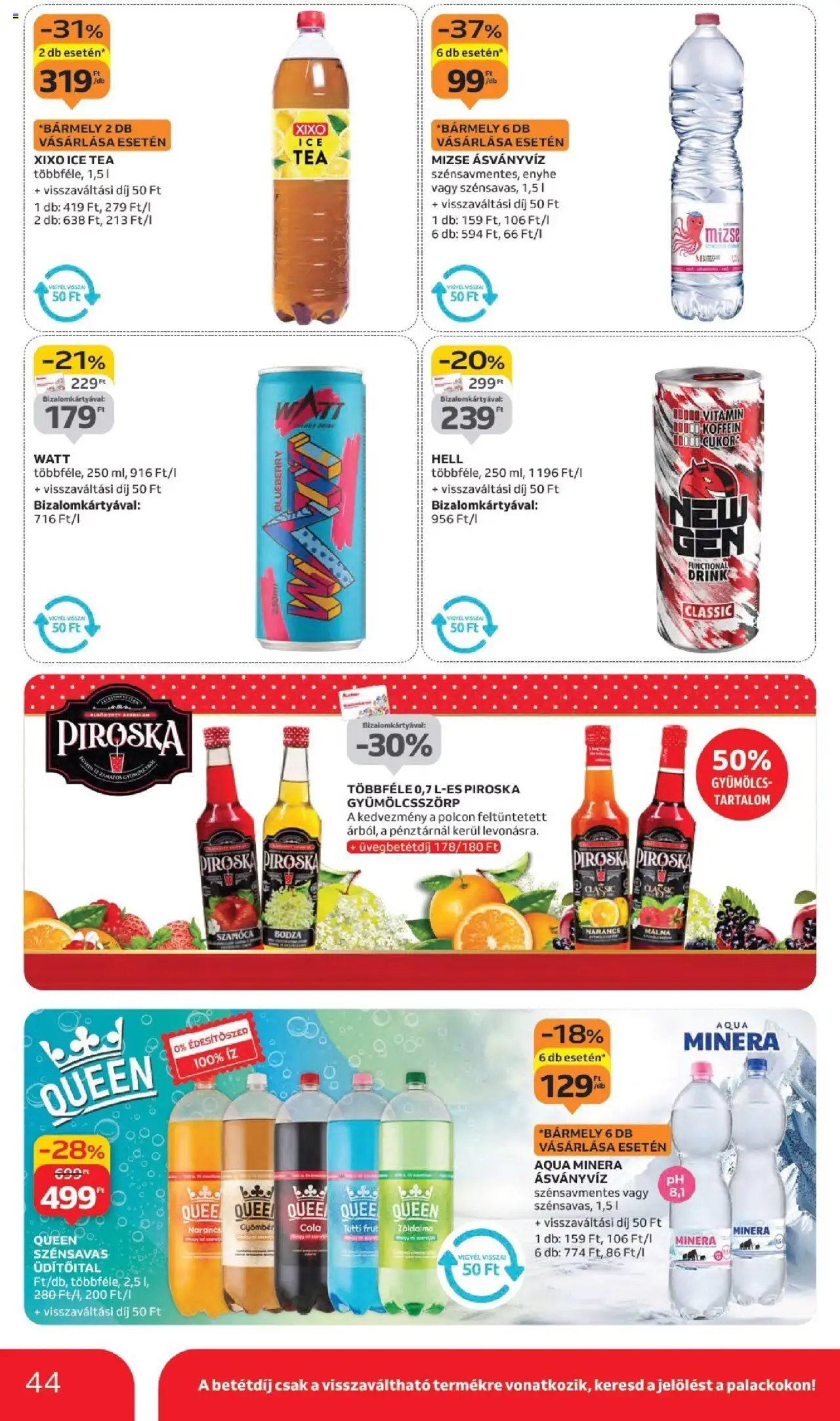 Auchan akciós ujság - amely érvényes a következő dátumtól: 02.10.2025 | Oldal: 44 | Termékek: Málna, Gyümölcs, Édesítőszer, Tea