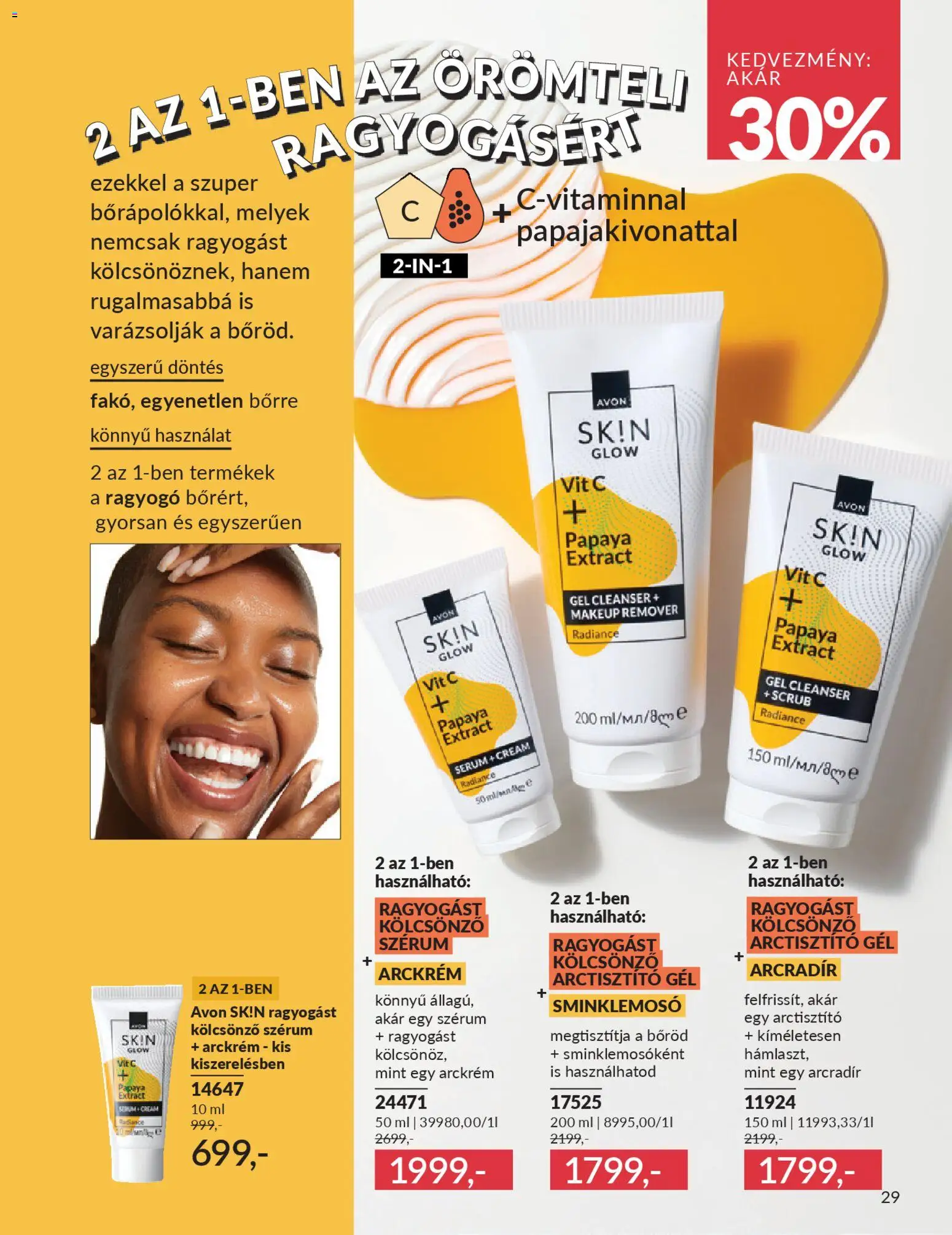 Avon akciós ujság - amely érvényes a következő dátumtól: 01.01.2026 | Oldal: 31 | Termékek: Arckrém