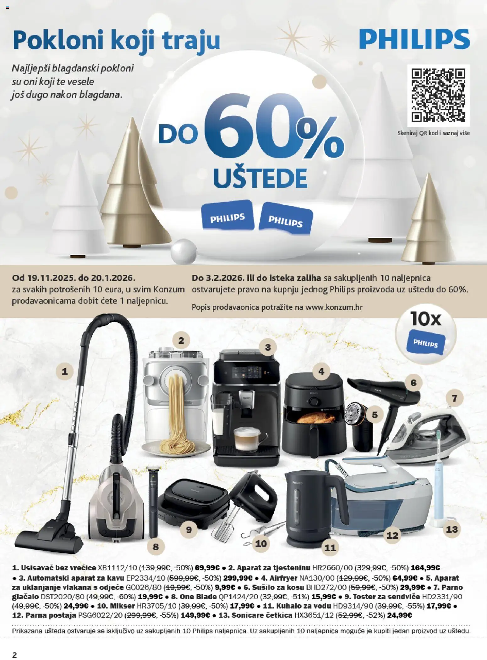 Konzum HR akciós ujság - amely érvényes a következő dátumtól: 14.01.2026 | Oldal: 2 | Termékek: Párna