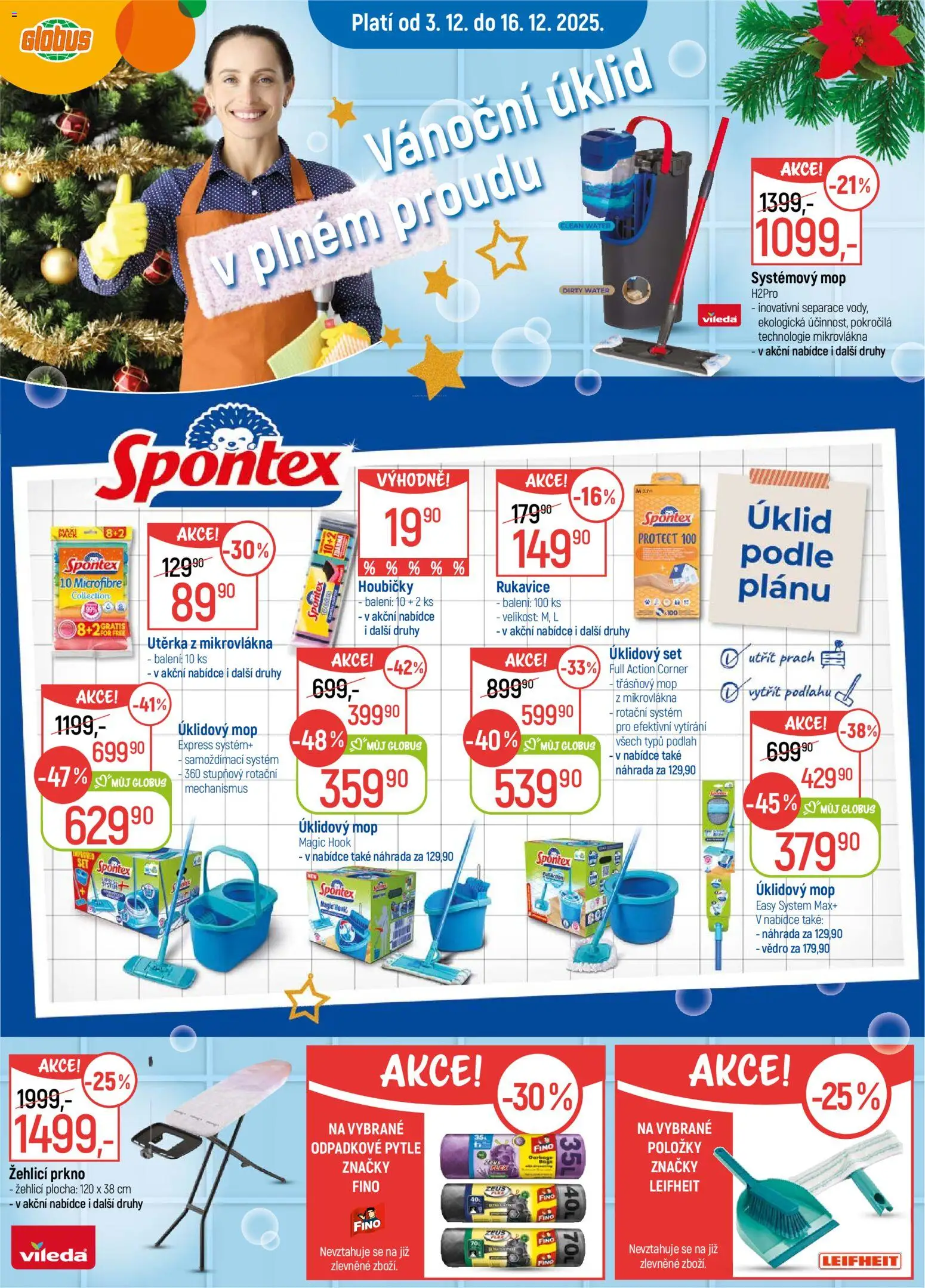 Globus leták - České Budějovice od 03.12.2025 | Strana: 26 | Produkty: Žehlicí prkno, Leifheit, Rukavice, Mop