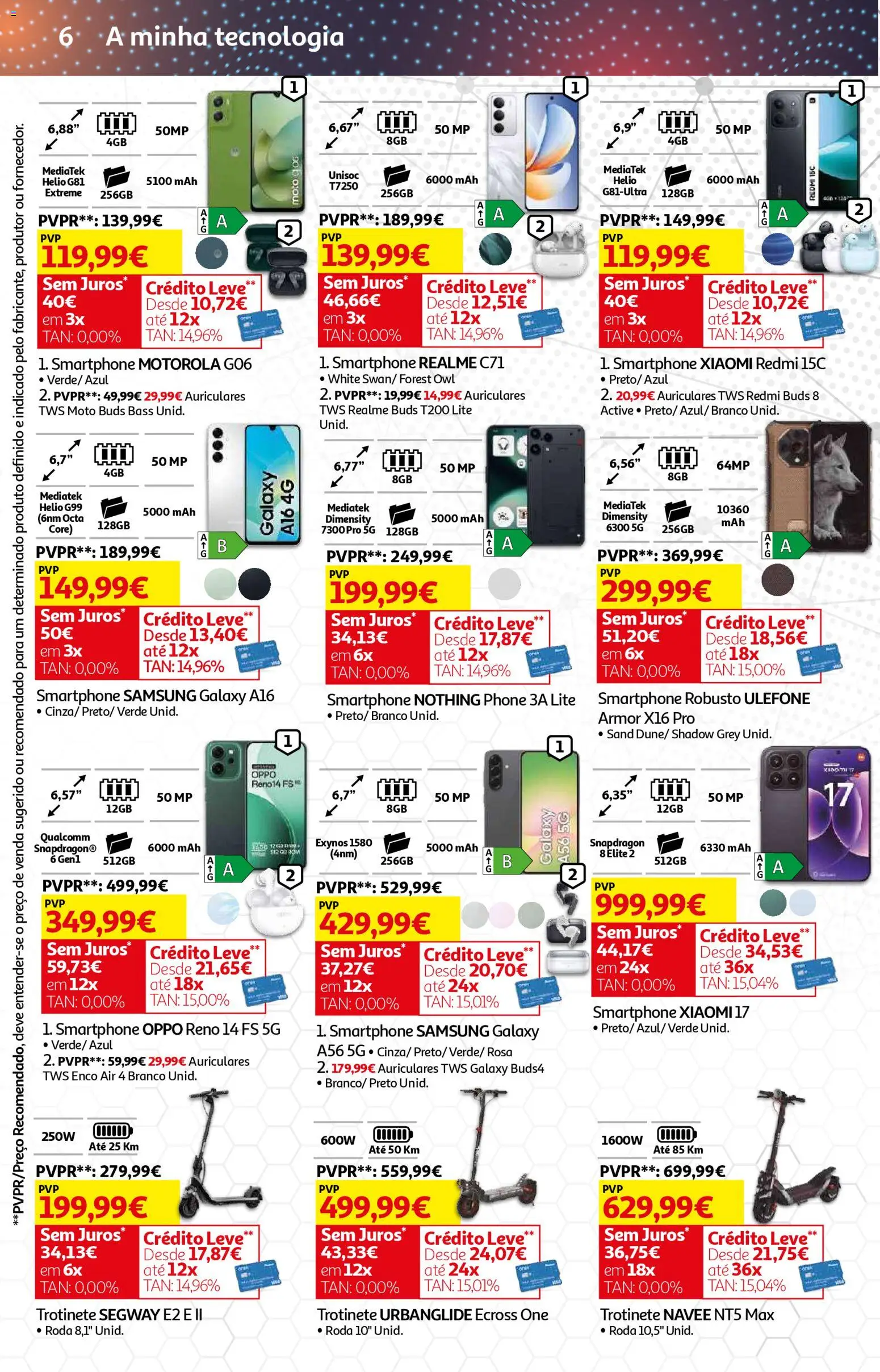 Auchan - Beleza Interiores Spring │ válido de 21.04.2026 | Página: 31 | Produtos: Smartphone, Trotinete