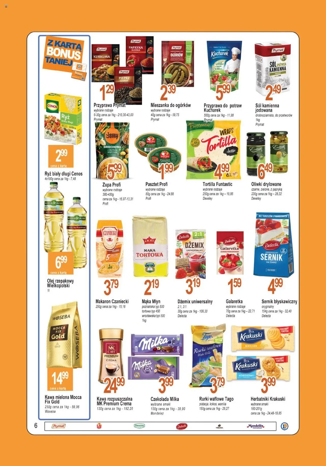 E.Leclerc Gazetka - Tychy od 29.07.2025 | Strona: 6 | Produkty: Czekolada milka, Zupa, Kawa, Makaron
