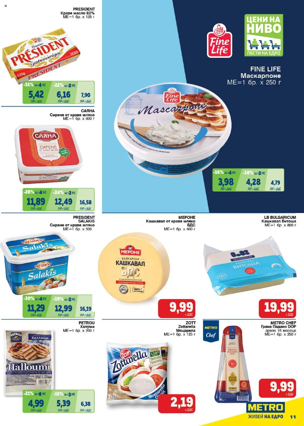  | Страница: 11 | Продукти: Масло, Мляко, Маскарпоне, Моцарела