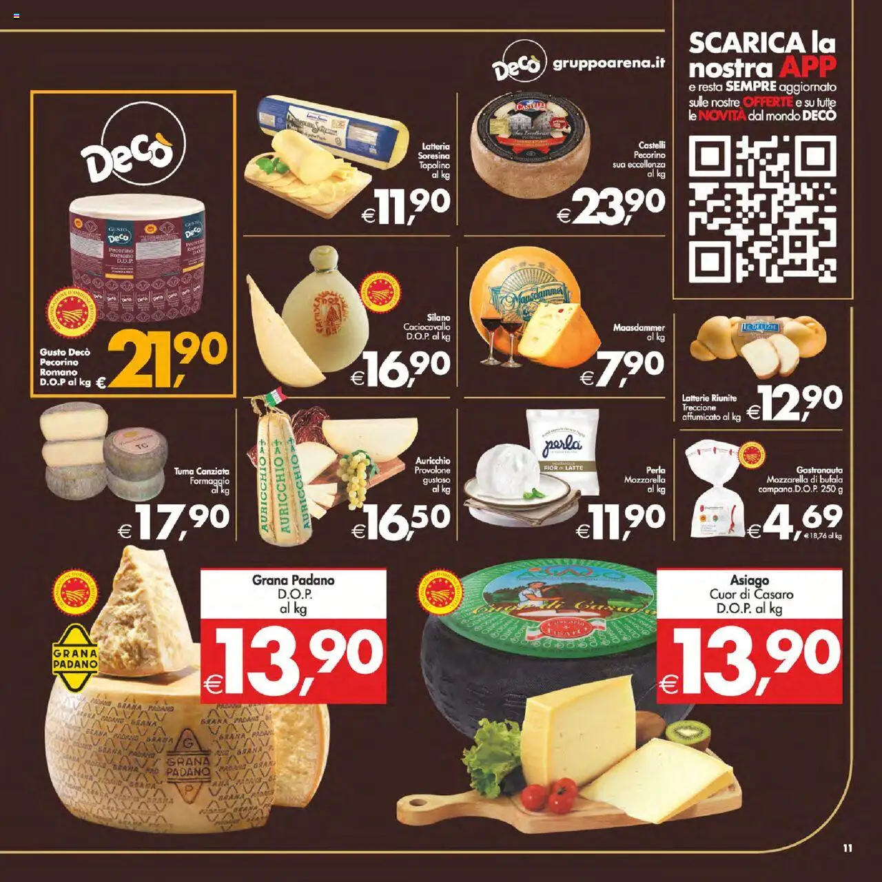 Volantino Decò del 14.10.2025 | Pagina: 14 | Prodotti: Provolone, Latte, Formaggio, Pecorino Romano