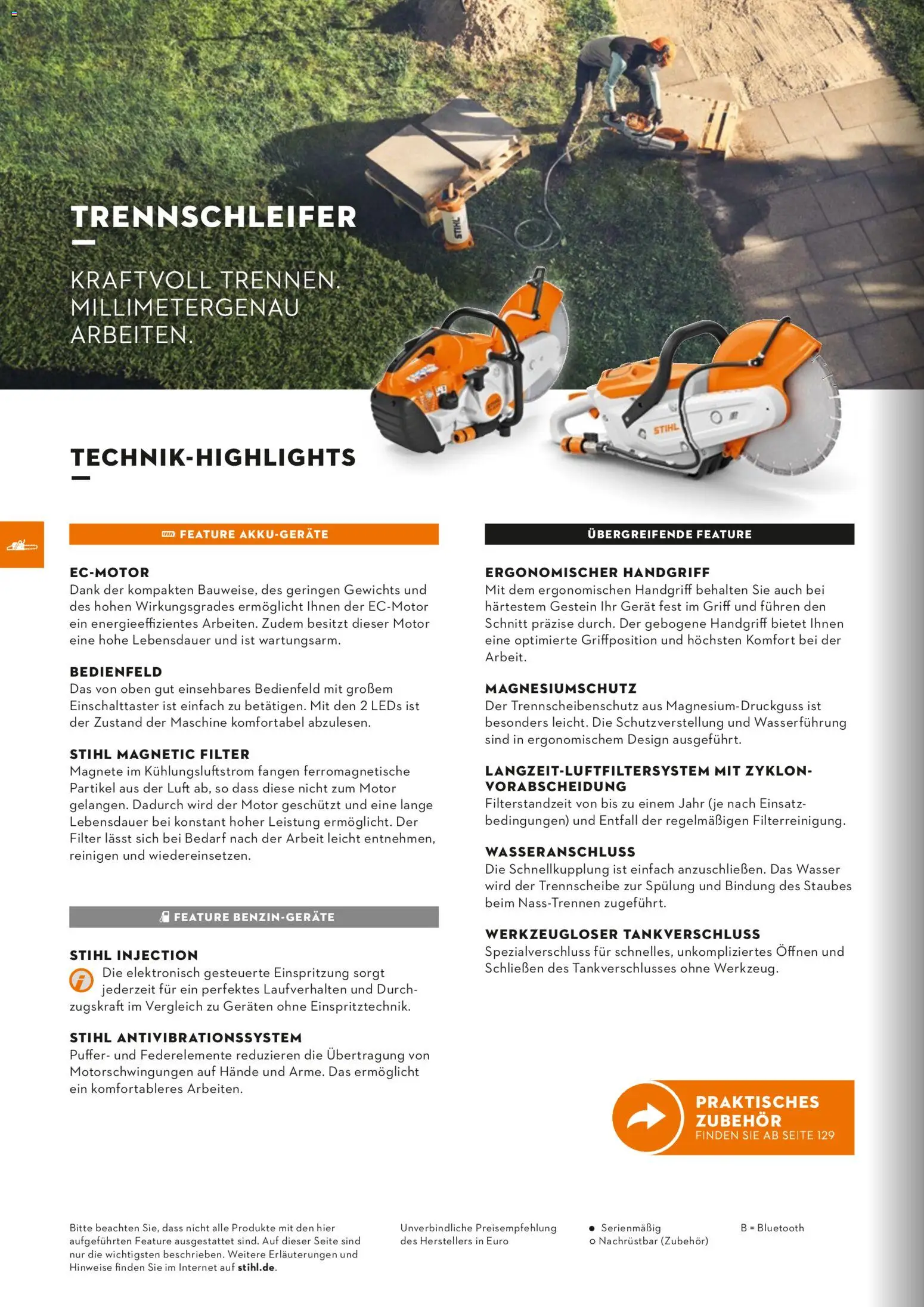 STIHL Katalog – gültig ab 01.01.2026 | Seite: 124 | Produkte: Spülung, Wasser