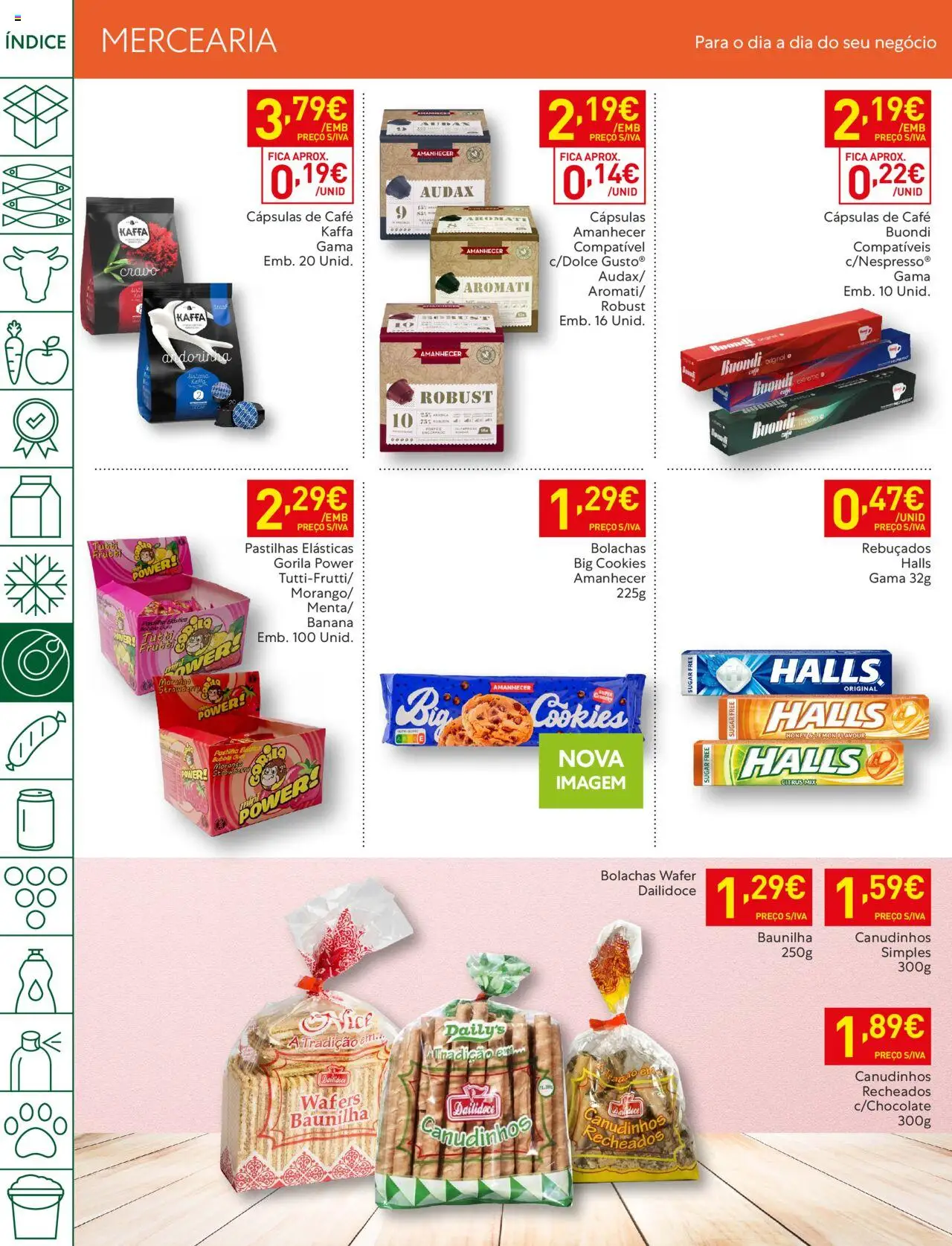Recheio folheto │ válido de 08.07.2025 | Página: 26 | Produtos: Cafe buondi, Bolachas, Rebuçados, Café