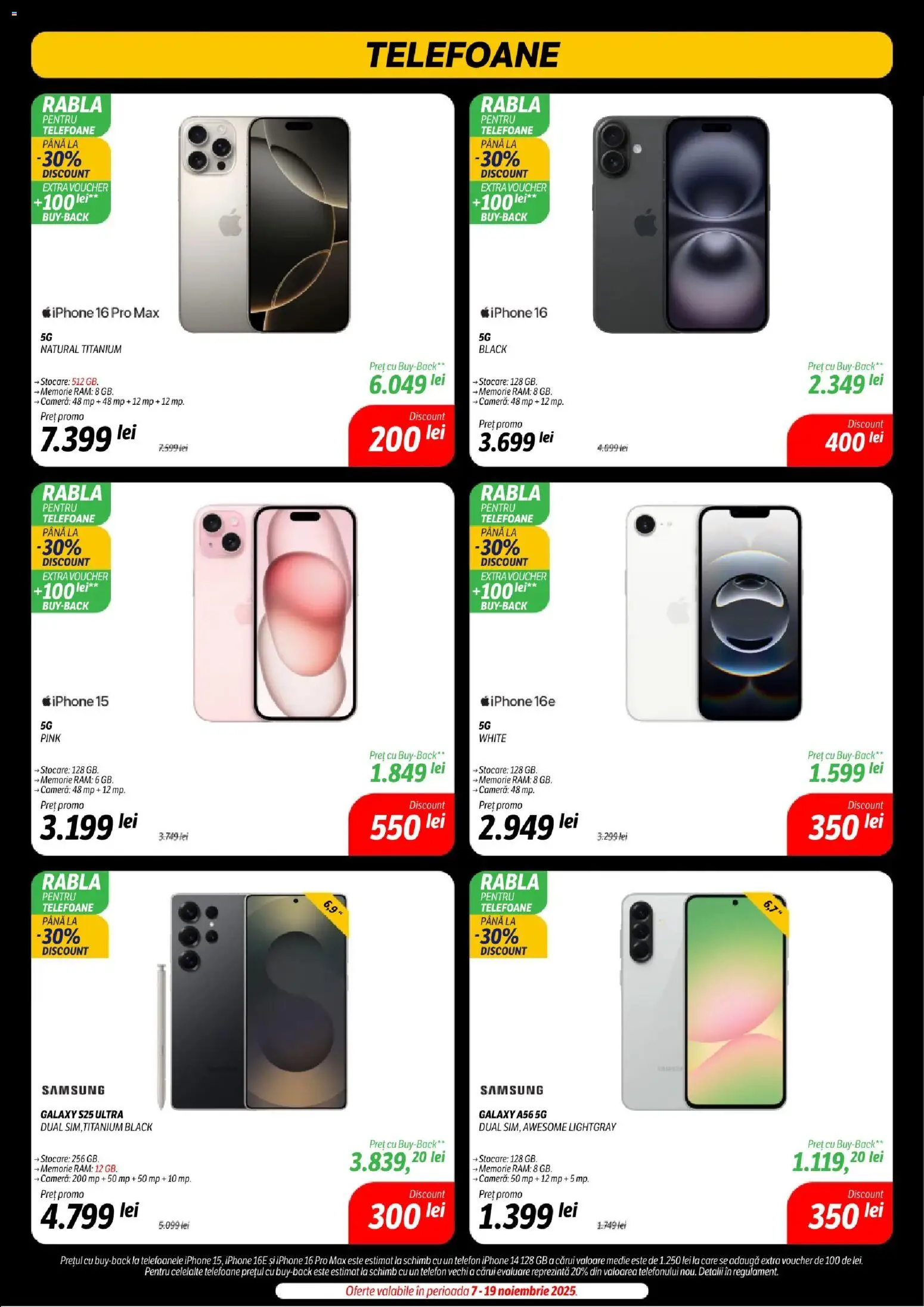 Noul catalog Flanco – valabil de la 14.11.2025 | Pagină: 4 | Produse: Telefon, Memorie, Cameră
