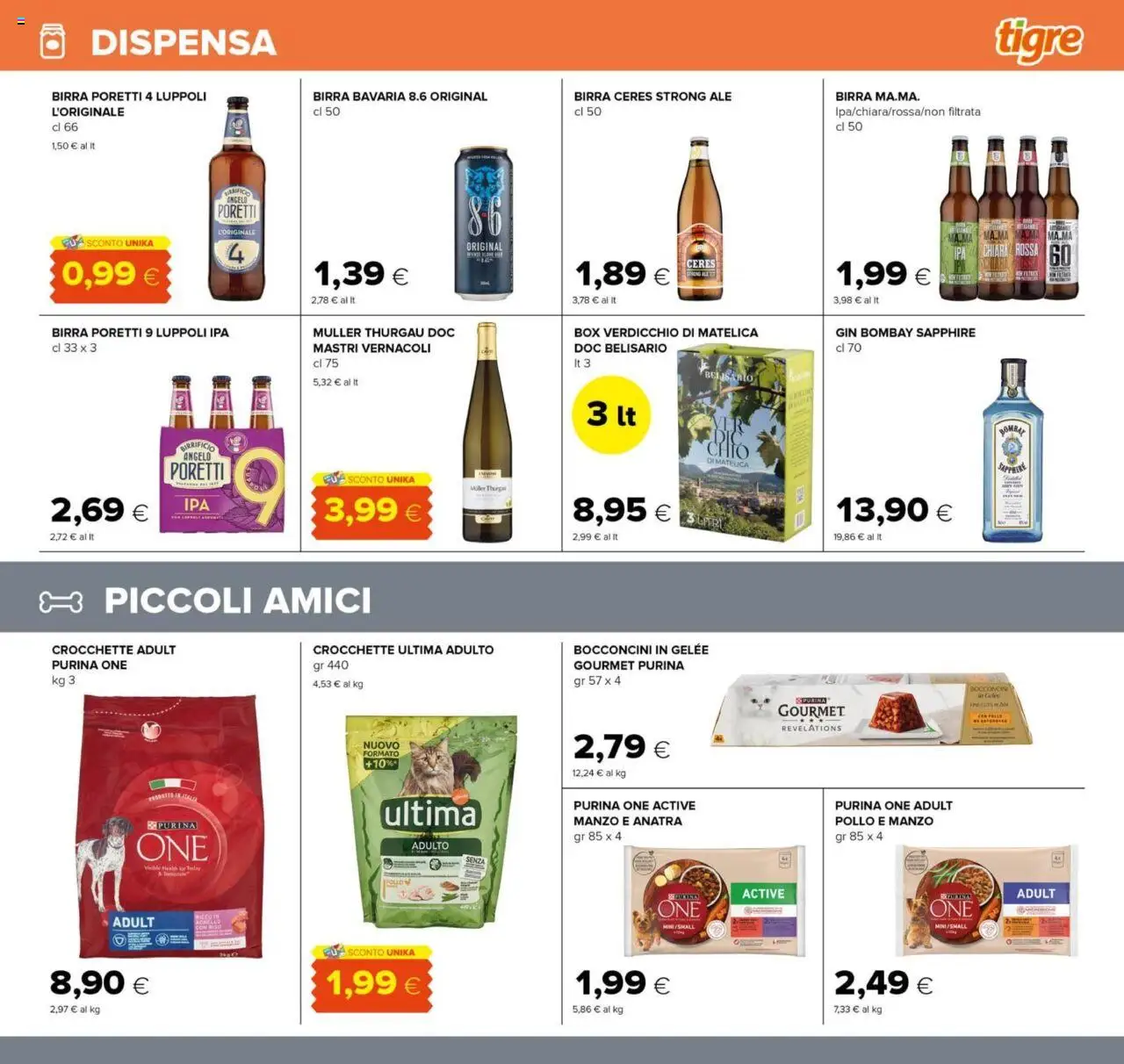 Volantino Tigre del 13.09.2025 | Pagina: 15 | Prodotti: Pollo, Crocchette, Ceres, Agnello