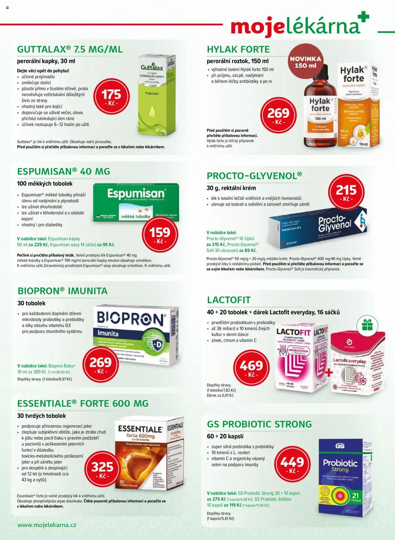 Moje lékárna leták od 13.09.2025 | Strana: 6 | Produkty: Vitamin c, Krém, Probiotika