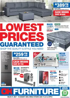 Preview of OK Furniture specials valid from 21.07.2025