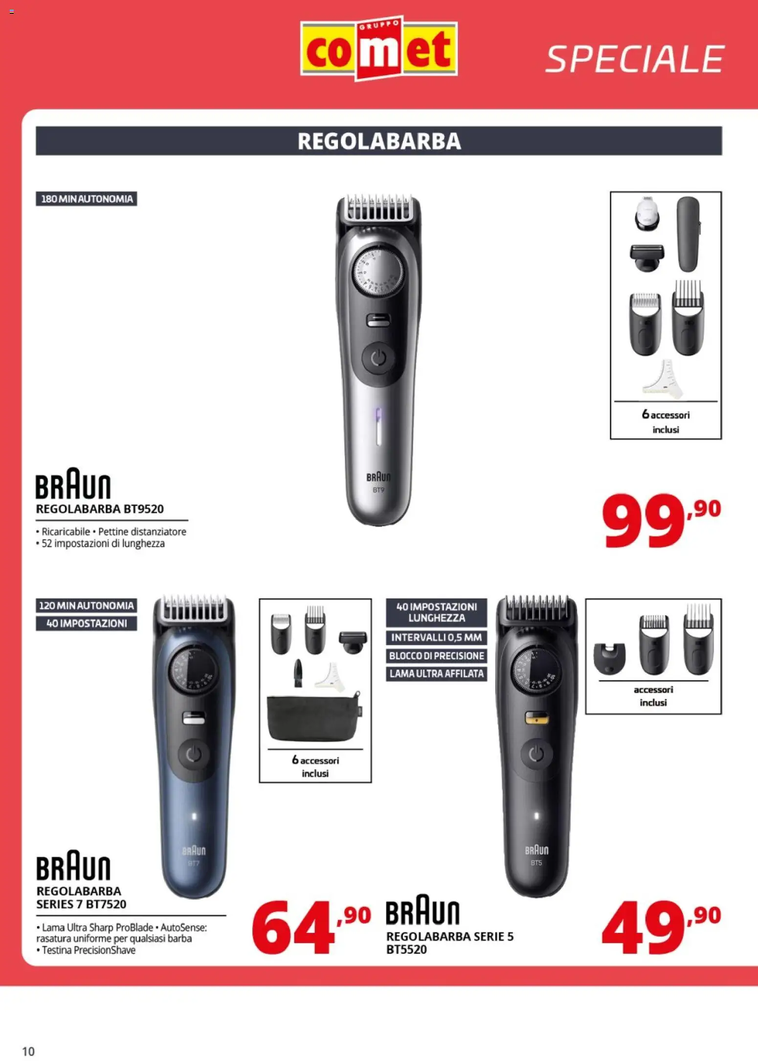 Volantino Comet del 20.03.2026 | Pagina: 10 | Prodotti: Regolabarba