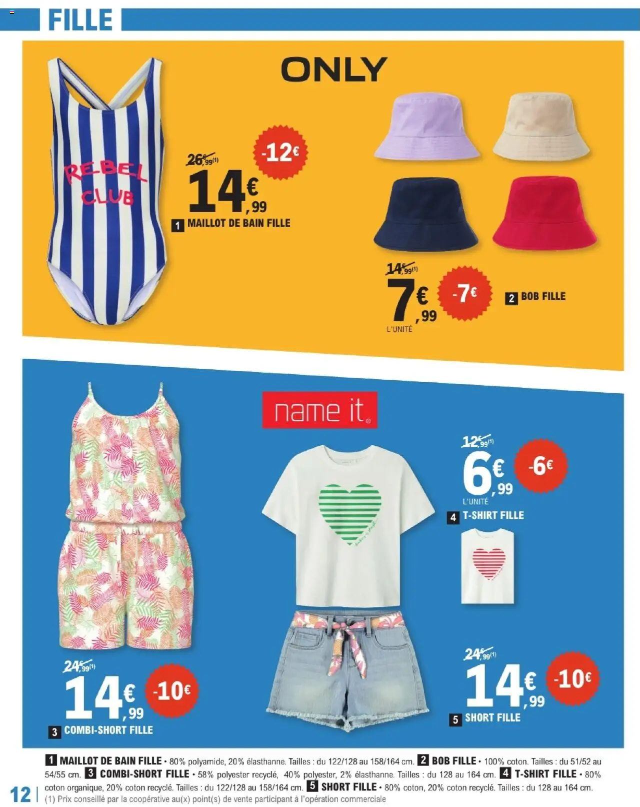  | Page: 12 | Produits: Coton, T-shirt, Bob, Maillot de bain