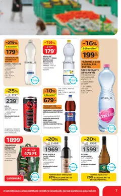 Auchan - Kéthetes Szupermarket ajánlataink - amely érvényes a következő dátumtól: 05.02.2026 | Oldal: 7 | Termékek: Pepsi, Ásványvíz, Bor, Narancs