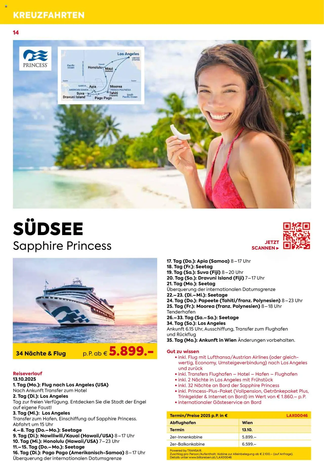 Billa Kreuzfahrt Highlights 2025 gültig ab 03.06.2025 | Seite: 14 | Produkte: Uhr