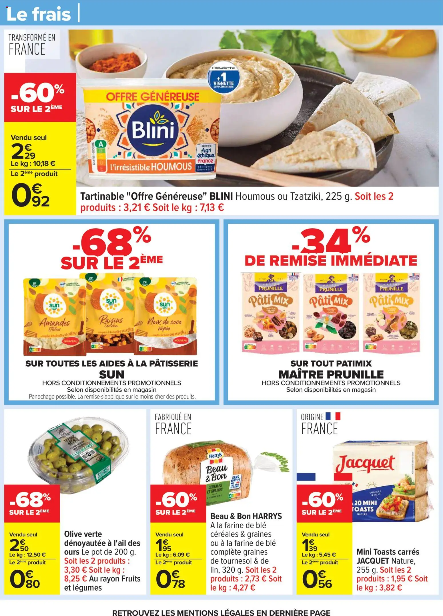 {H1} | Page: 60 | Produits: Farine de ble, Olive, Farine, Céréales