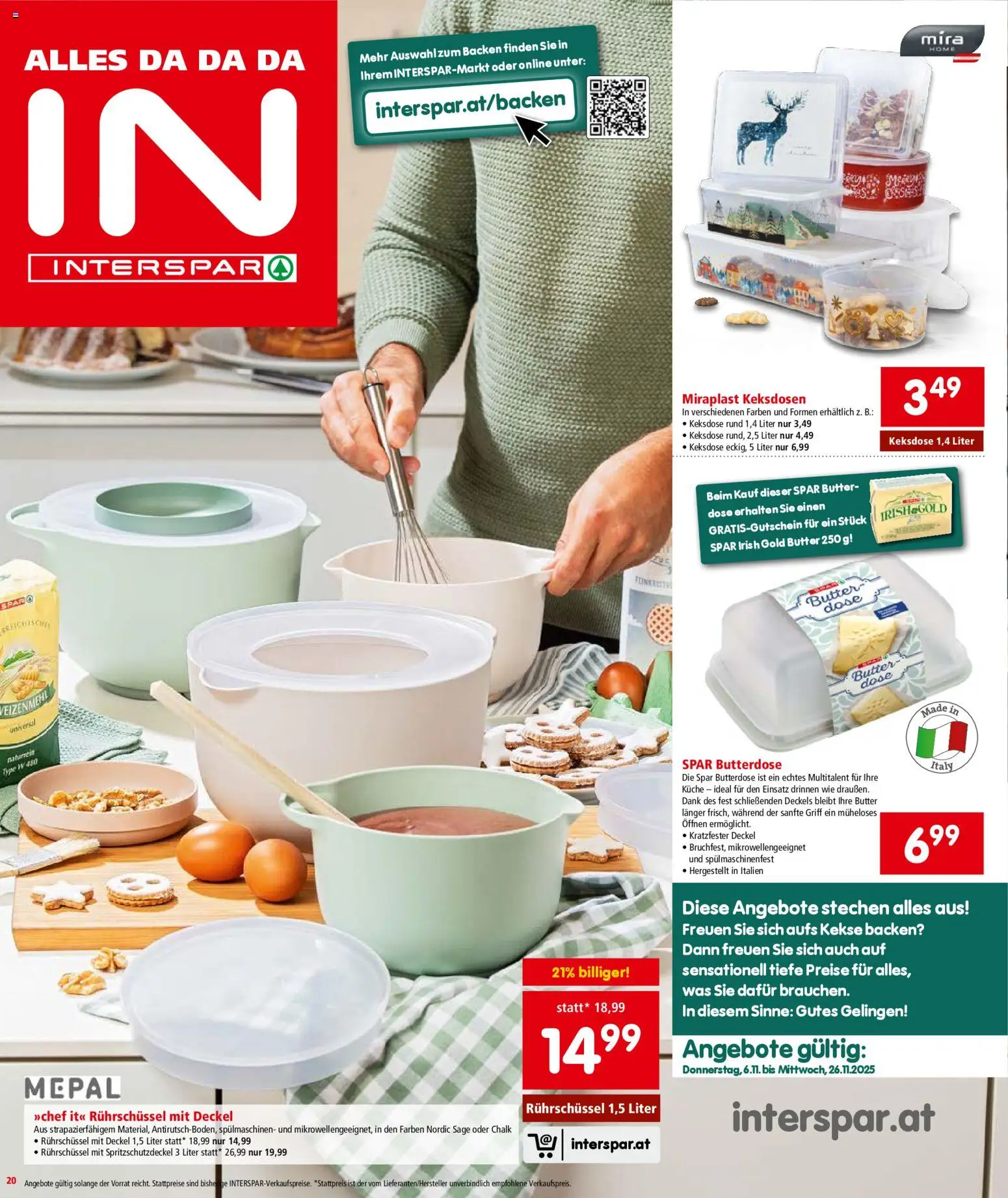 Interspar Flugblatt - Vorarlberg gültig ab 06.11.2025 | Seite: 21 | Produkte: Kekse, Butter
