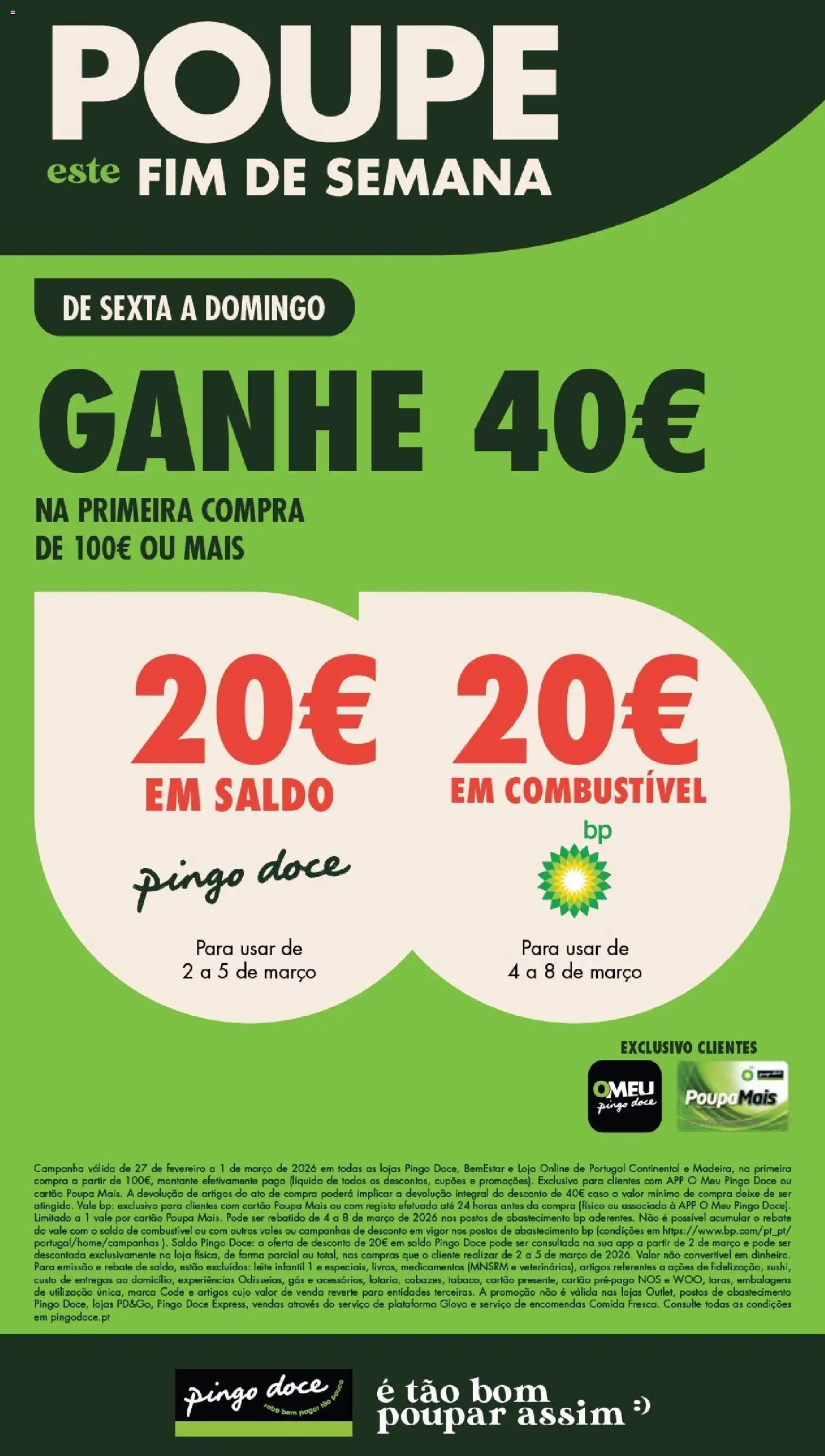Pingo Doce Poupe este Fim de Semana │ válido de 27.02.2026 | Página: 1 | Produtos: Leite infantil, Leite