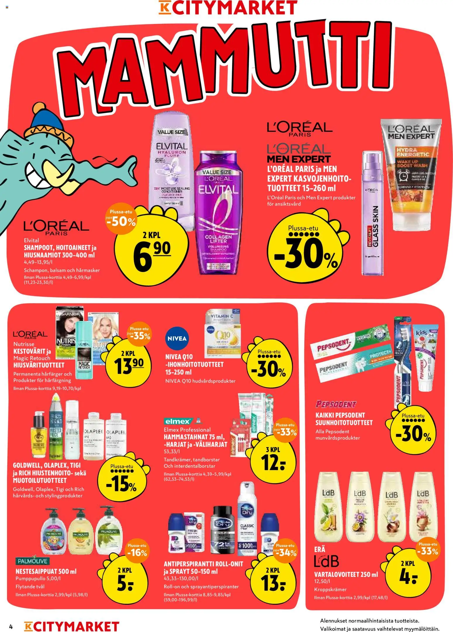 K-Citymarket tarjoukset – voimassa 12.03.2026 alkaen | Sivu: 4 | Tuotteet: Antiperspirantti