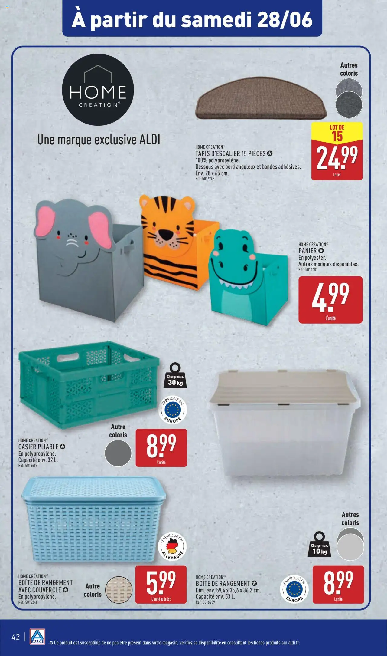  | Page: 45 | Produits: Panier, Tapis, Boîte de rangement