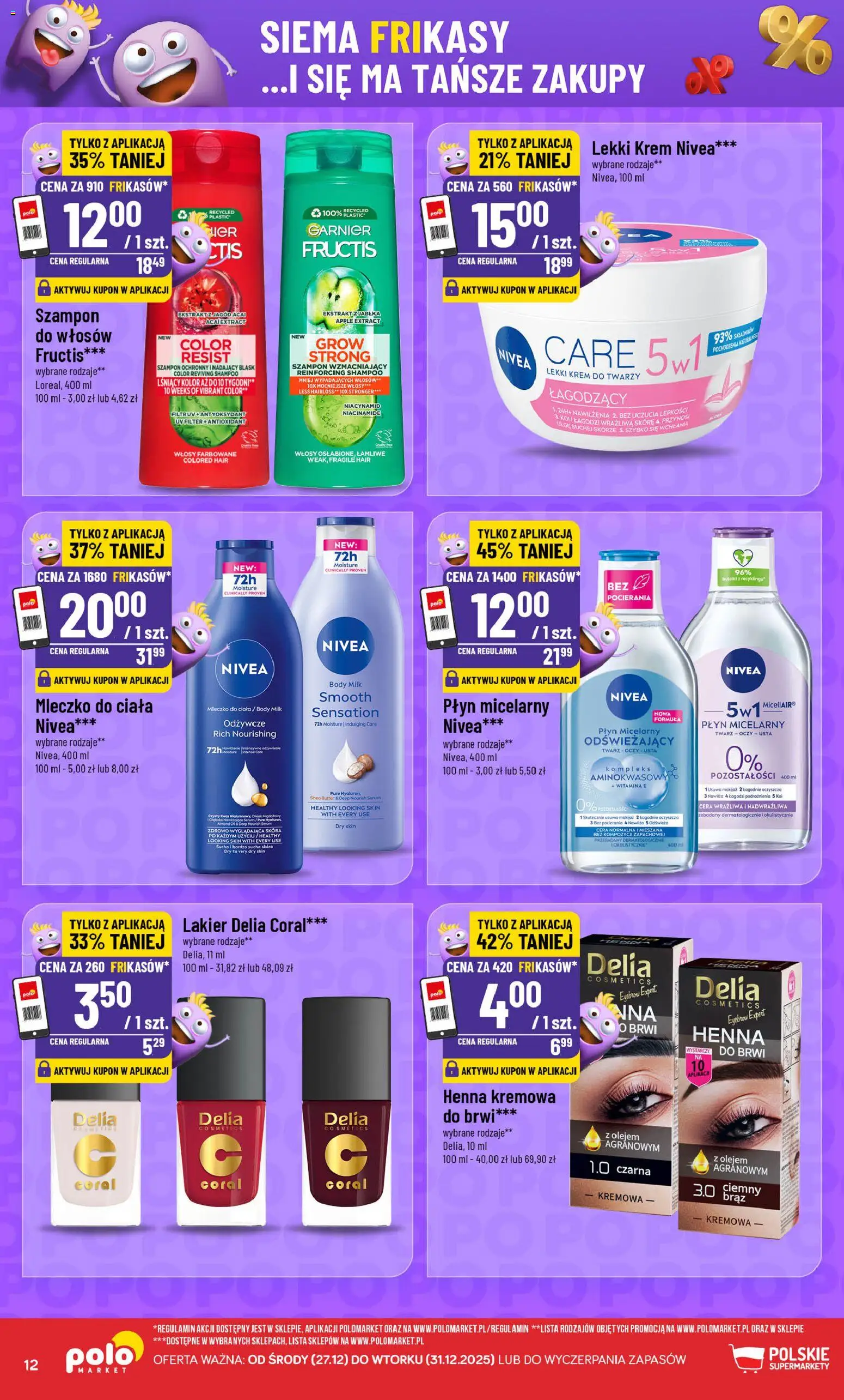 POLOmarket Gazetka - Frikasowe Hity od 27.12.2025 | Strona: 12 | Produkty: Body, Mleczko do ciała, Krem, Krem do twarzy