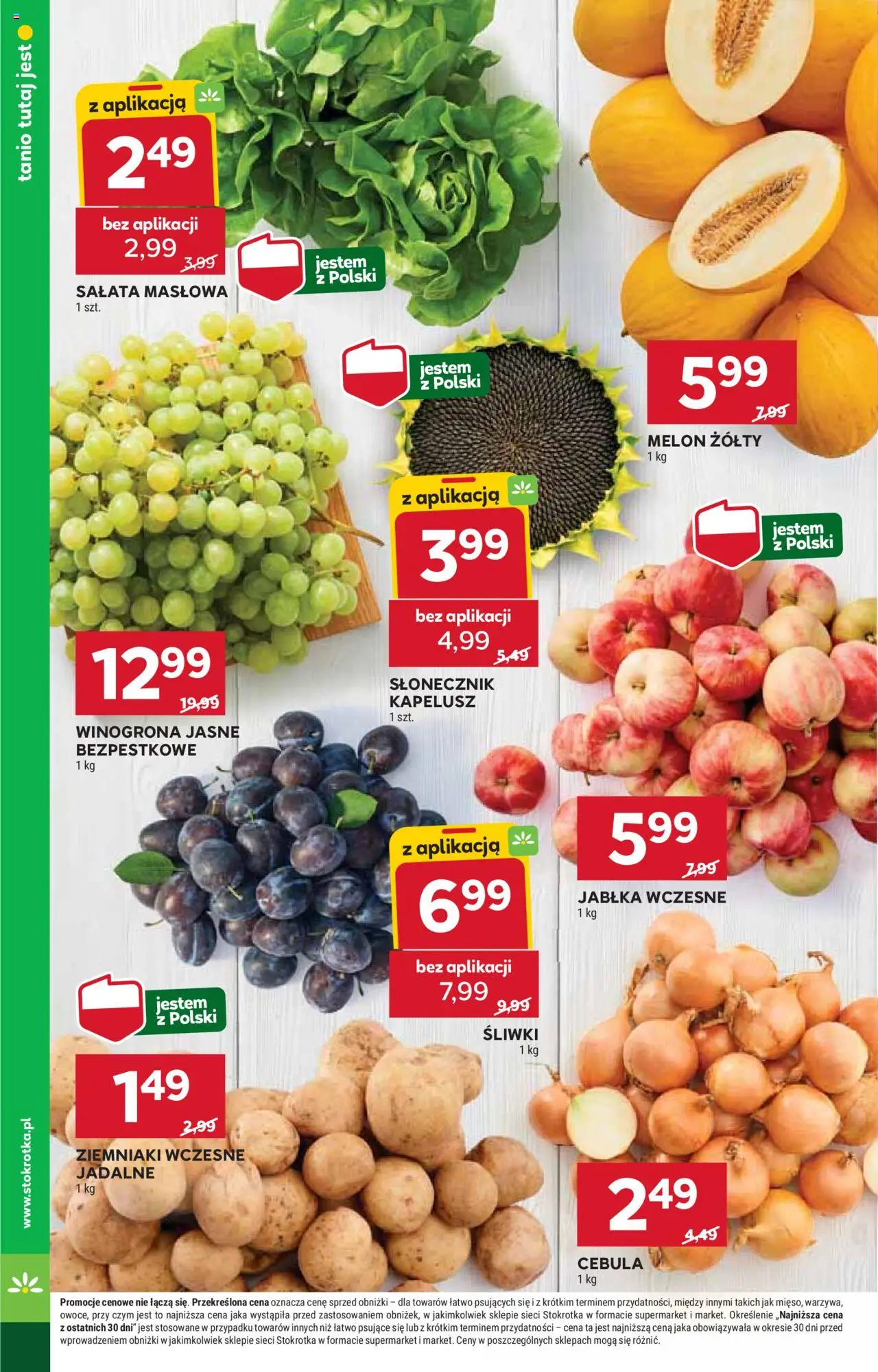 Stokrotka Gazetka - Market od 07.08.2025 | Strona: 10 | Produkty: Melon, Kapelusz, Słonecznik, Ziemniaki