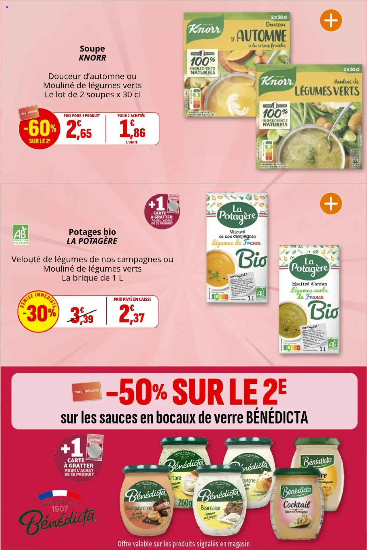 {H1} | Page: 27 | Produits: Soupe, Vin, Crème fraiche, Crème