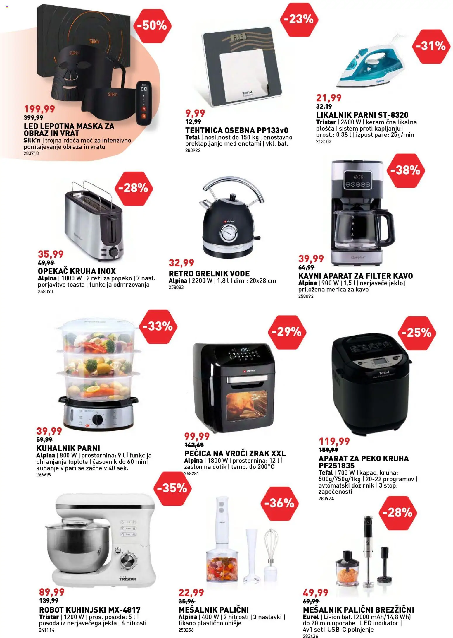 Novi Inpos katalog ponudbe – veljaven od 12.03.2026 | Stran: 12 | Izdelki: Pecica, Likalnik, Robot, Grelnik vode