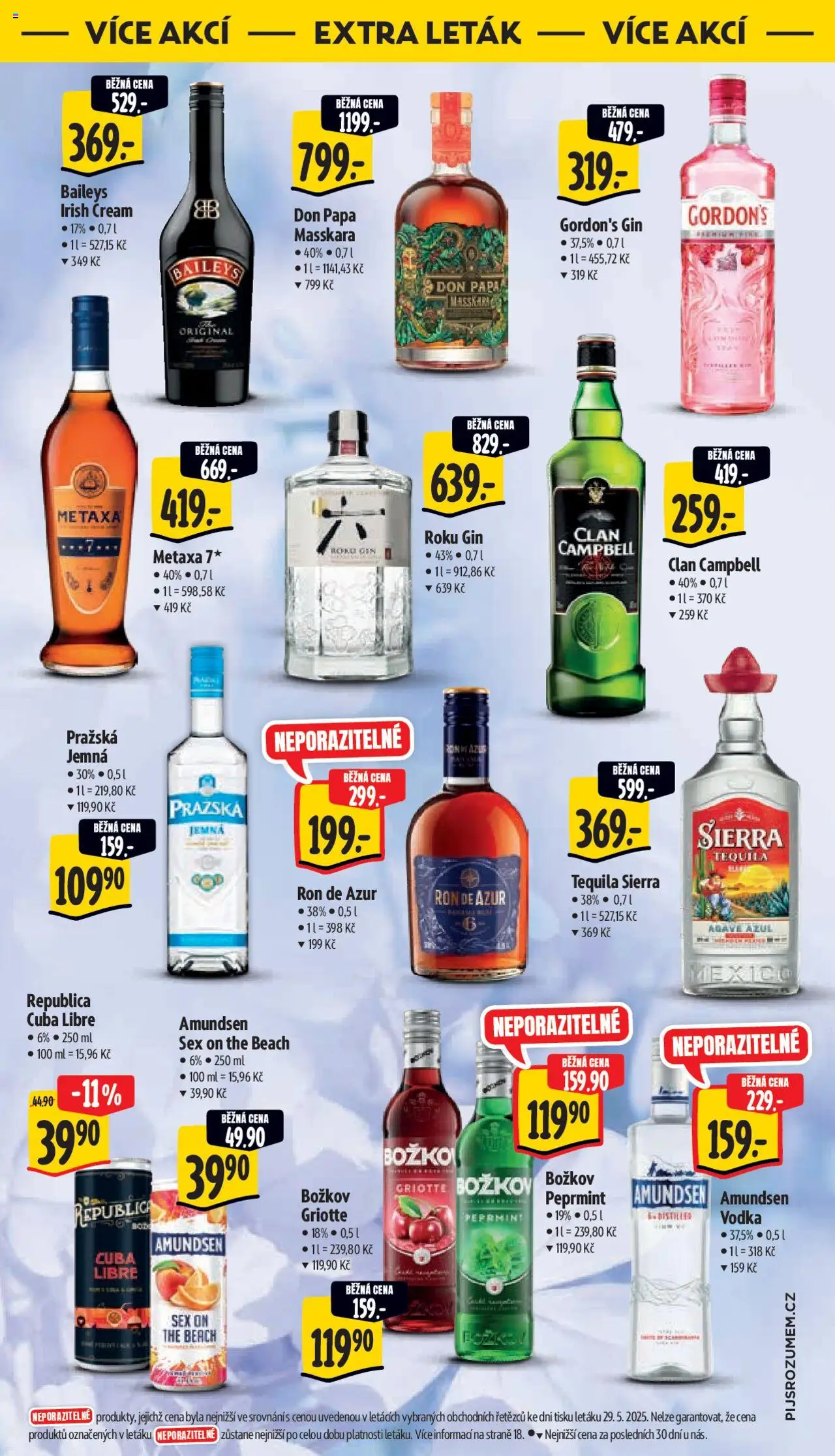 Albert leták - Supermarket od 04.06.2025 | Strana: 37 | Produkty: Božkov Republica, Tequila, Božkov, Baileys