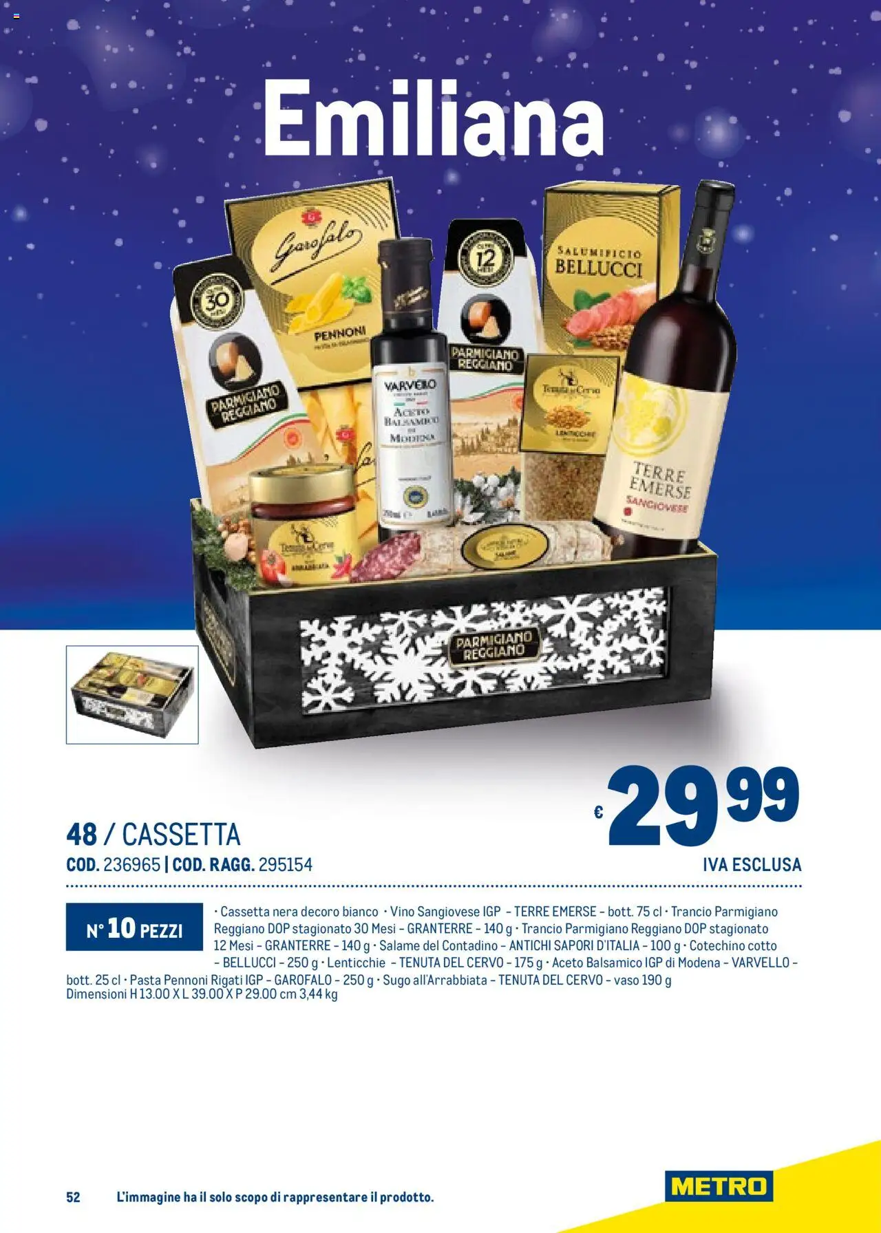 Volantino Metro del 06.11.2025 | Pagina: 52 | Prodotti: Salame, Aceto, Parmigiano reggiano, Cotechino