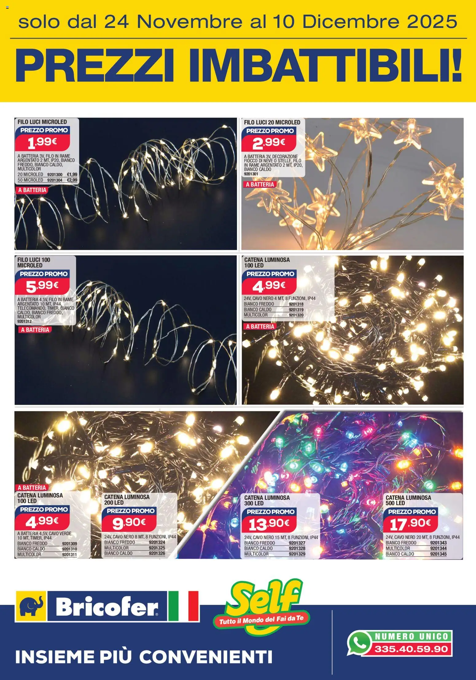 Volantino Self del 24.11.2025 | Pagina: 10 | Prodotti: Tè, Cavo, Batteria