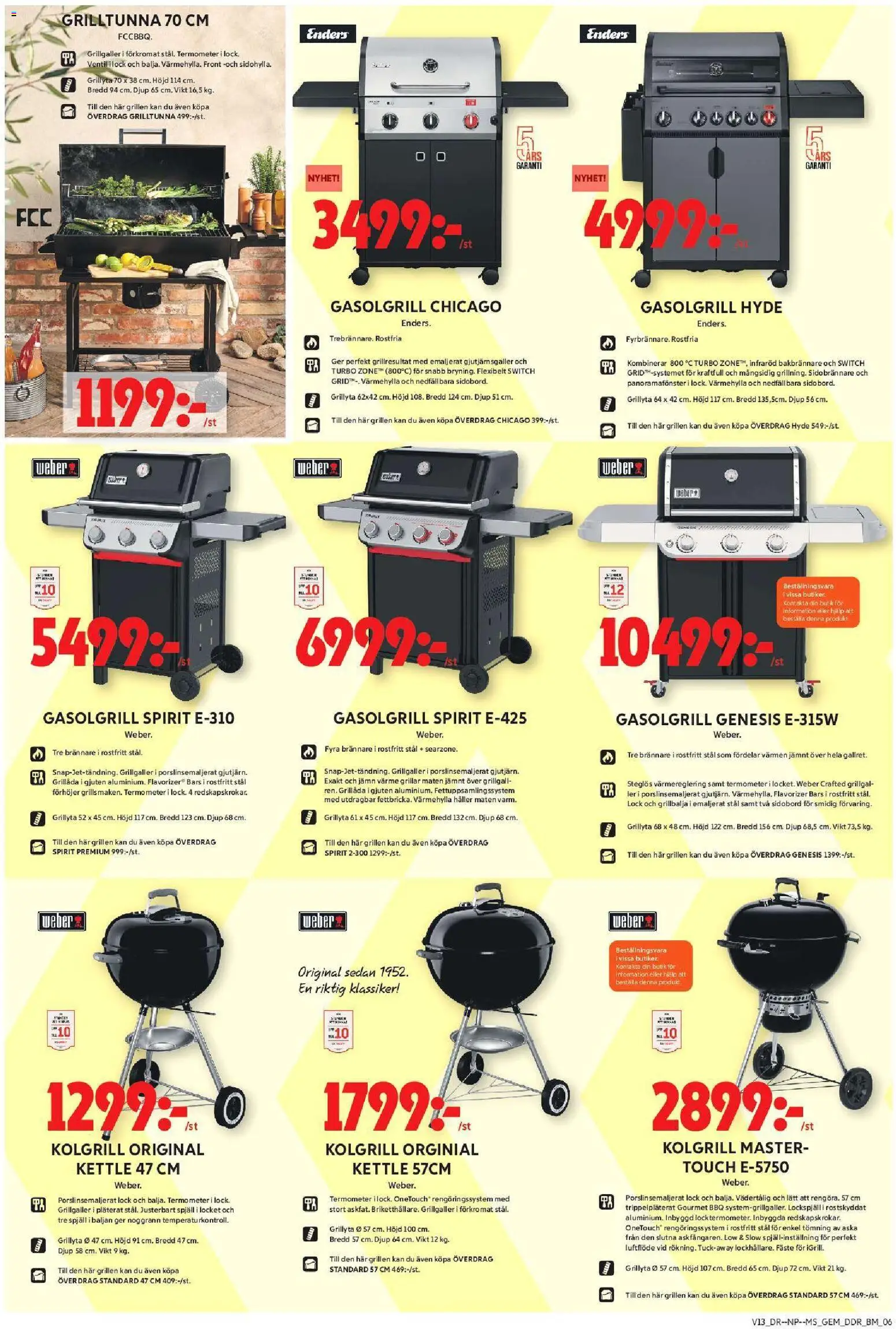ICA Maxi reklamblad aktuell från 23.03.2026 | Sida: 19 | Produkter: Grill, Termometer, Gasolgrill, Kolgrill