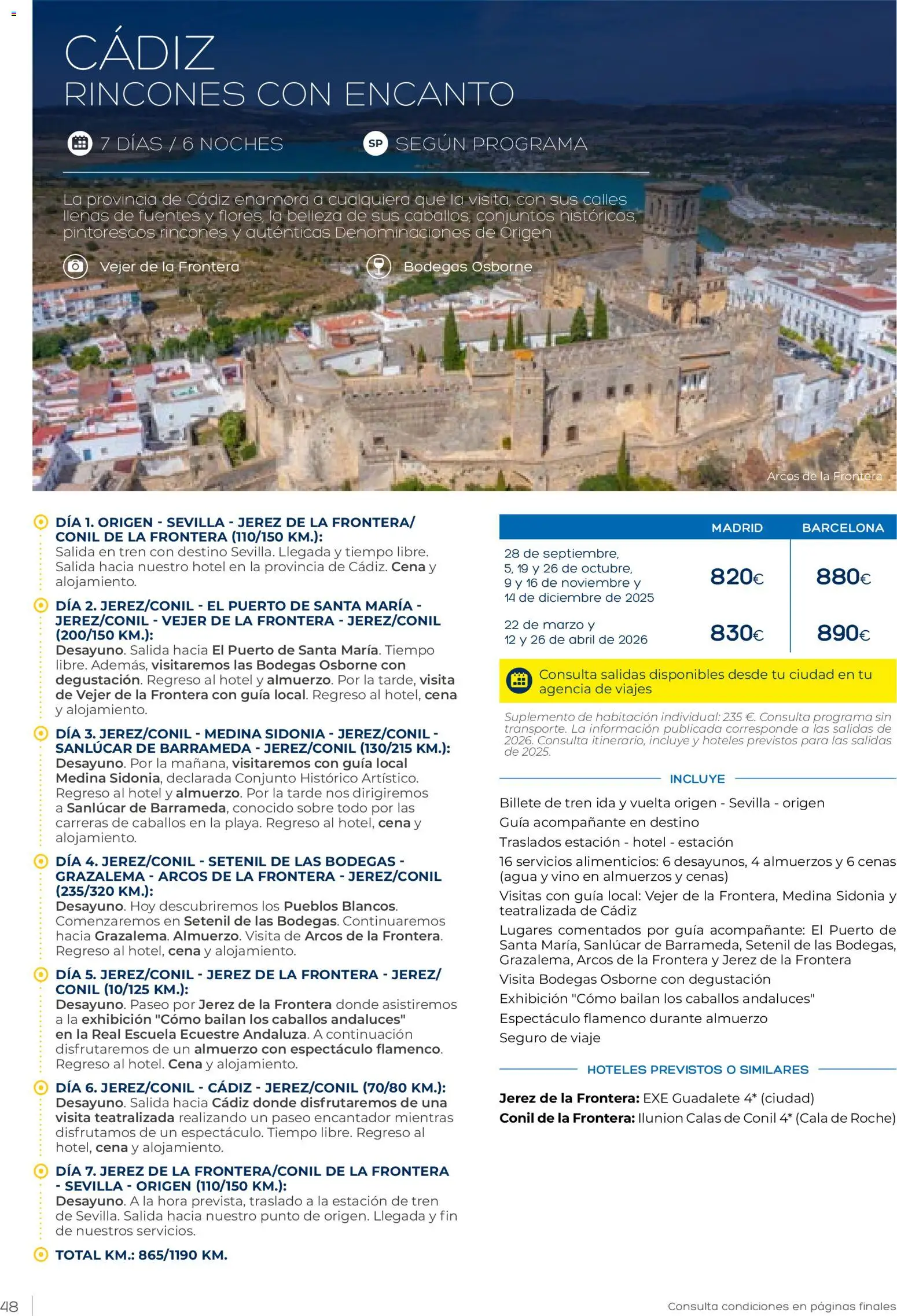 Viajes El Corte Inglés Vacaciones Económicas │ válido desde el 22.10.2025 | Página: 48 | Productos: Vino