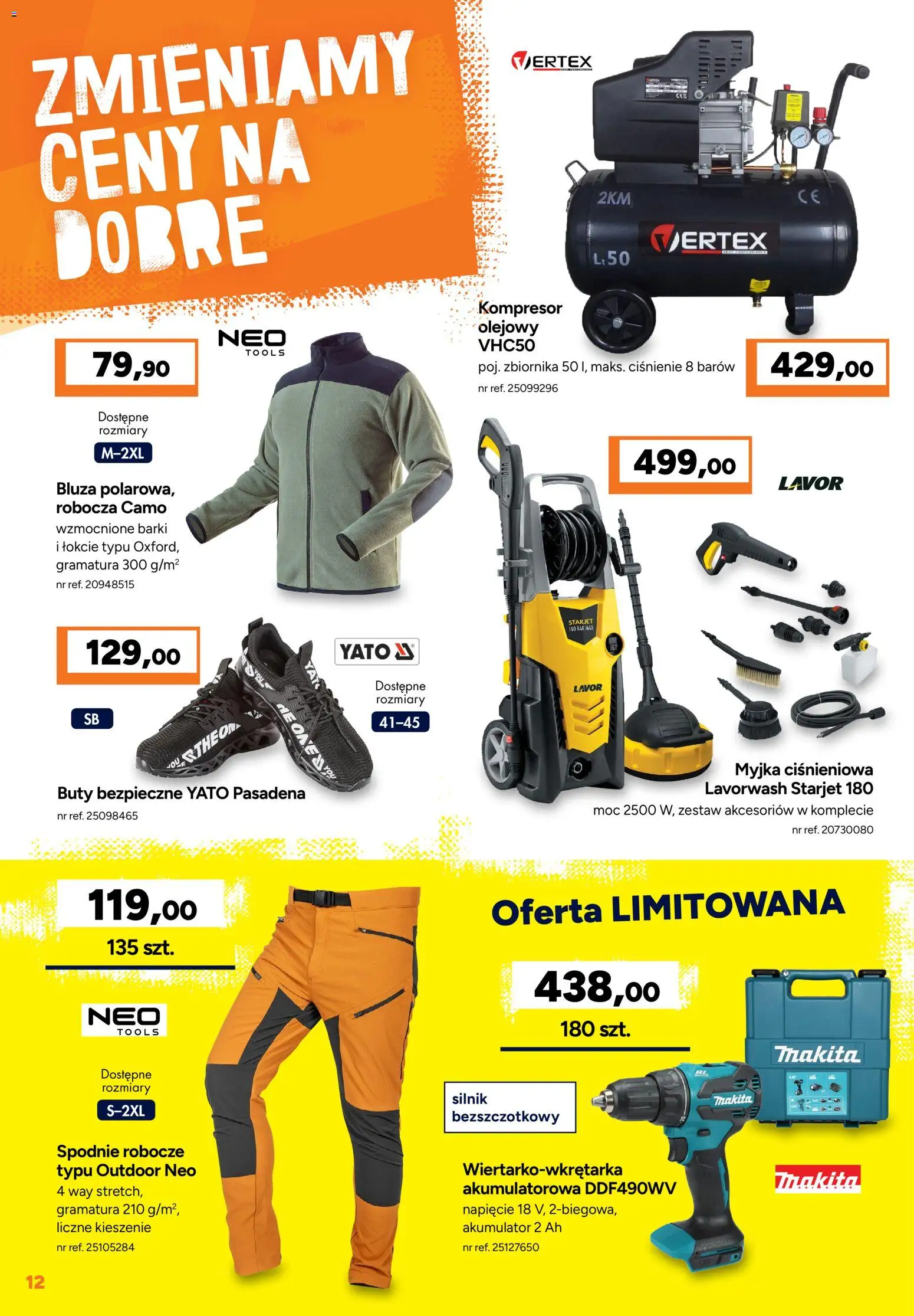 Bricoman gazetka od 02.03.2026 | Strona: 12 | Produkty: Spodnie, Buty