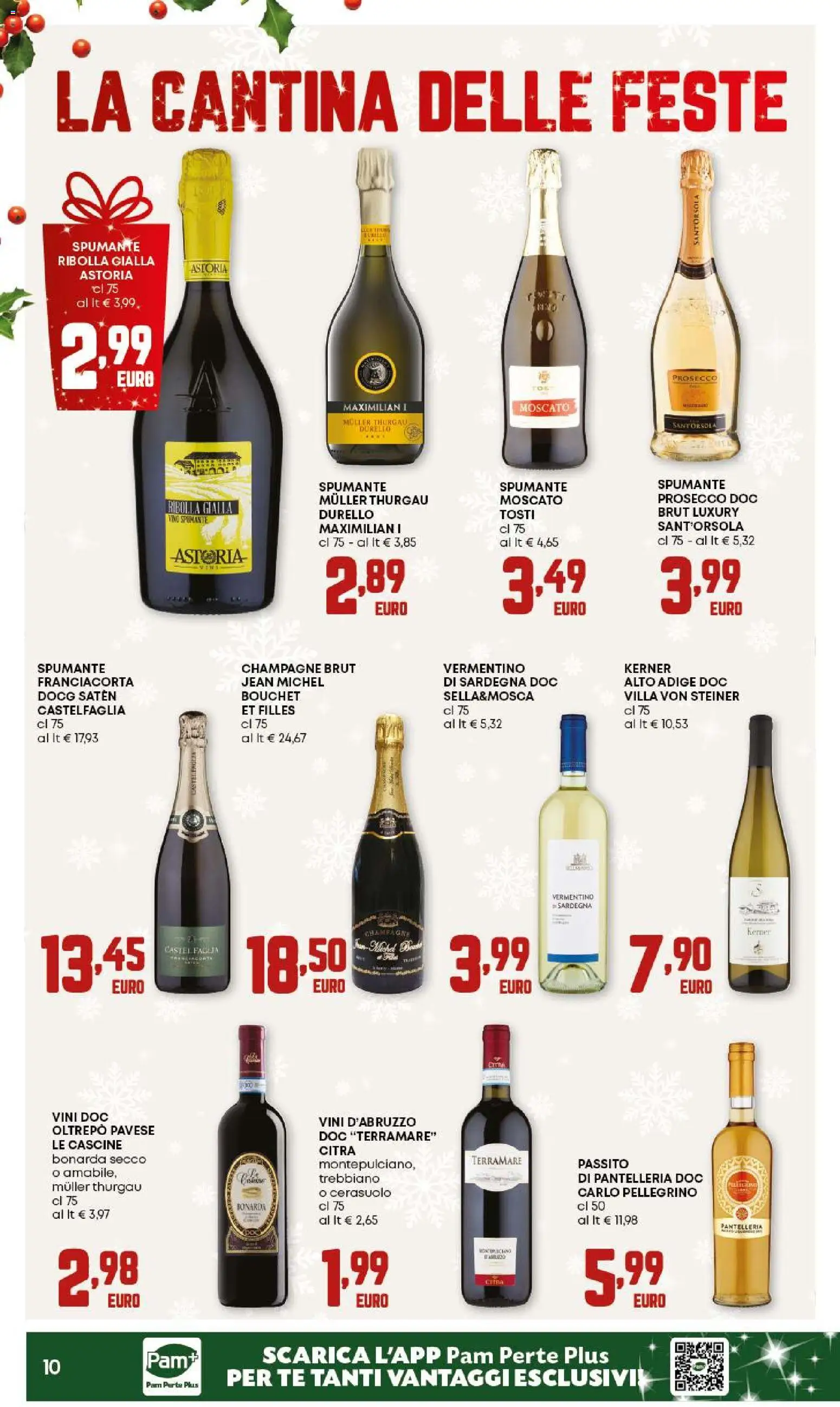Volantino PAM del 18.12.2025 | Pagina: 10 | Prodotti: Tè, Prosecco, Spumante, Champagne