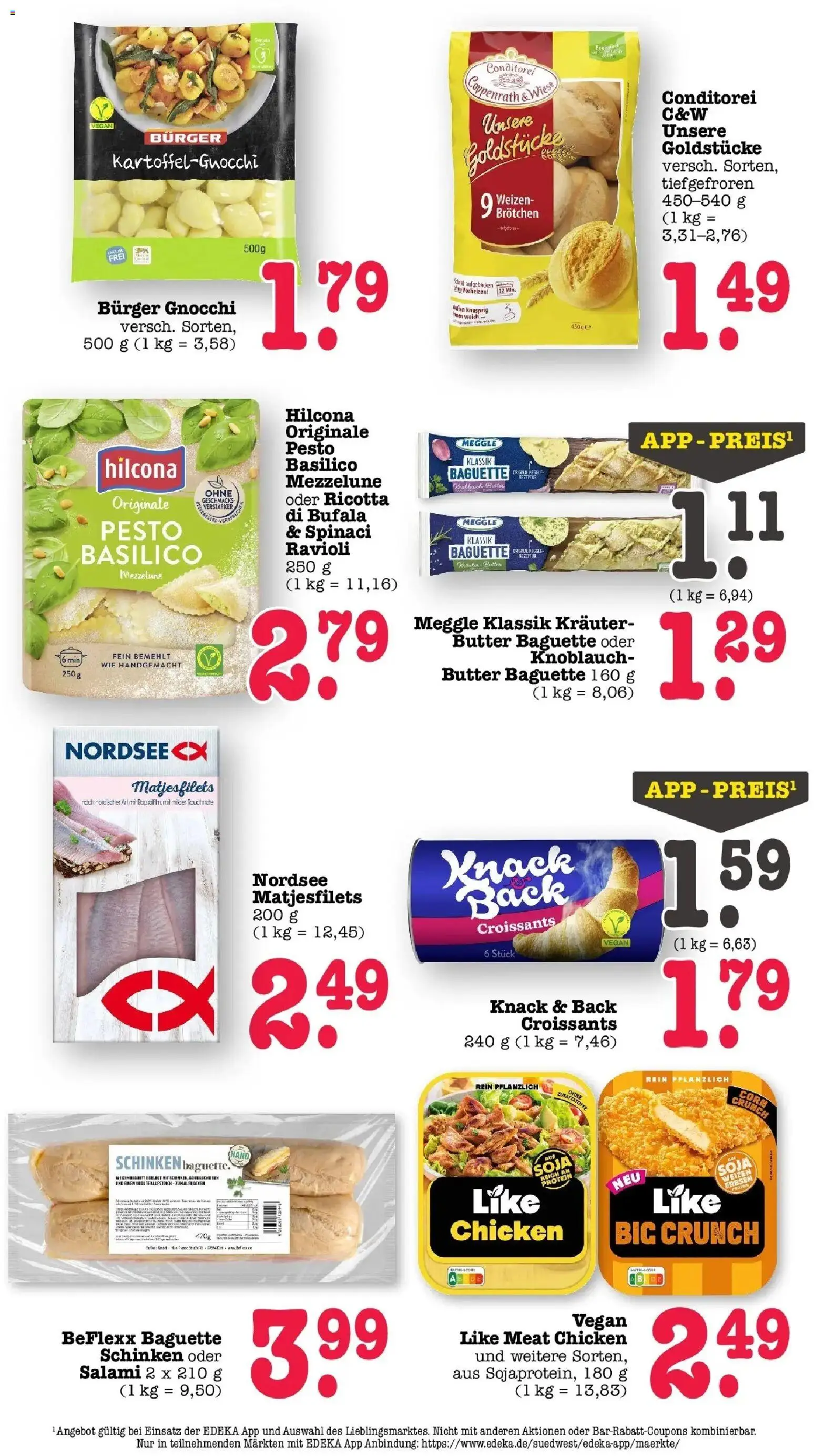 E center Prospekt Sinzheim	 – gültig ab 16.03.2026 | Seite: 29 | Produkte: Baguette, Like meat, Salami, Schinken