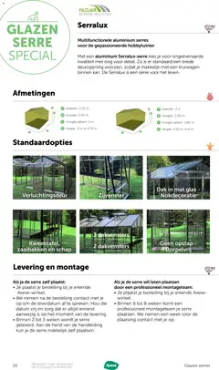 Aveve Glazen serre - Voorbeeld van een folder van Aveve, geldig van 19.03.2026 | Pagina: 10